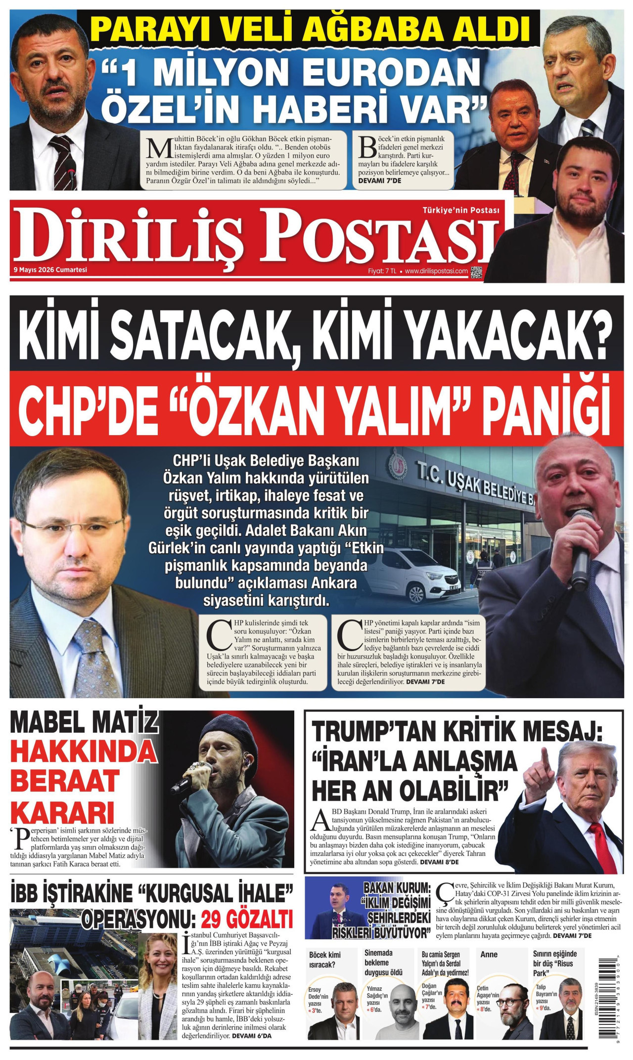 Diriliş Postası Manşeti