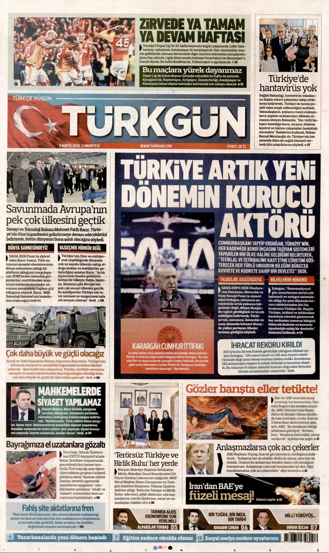 Türkgün Manşeti