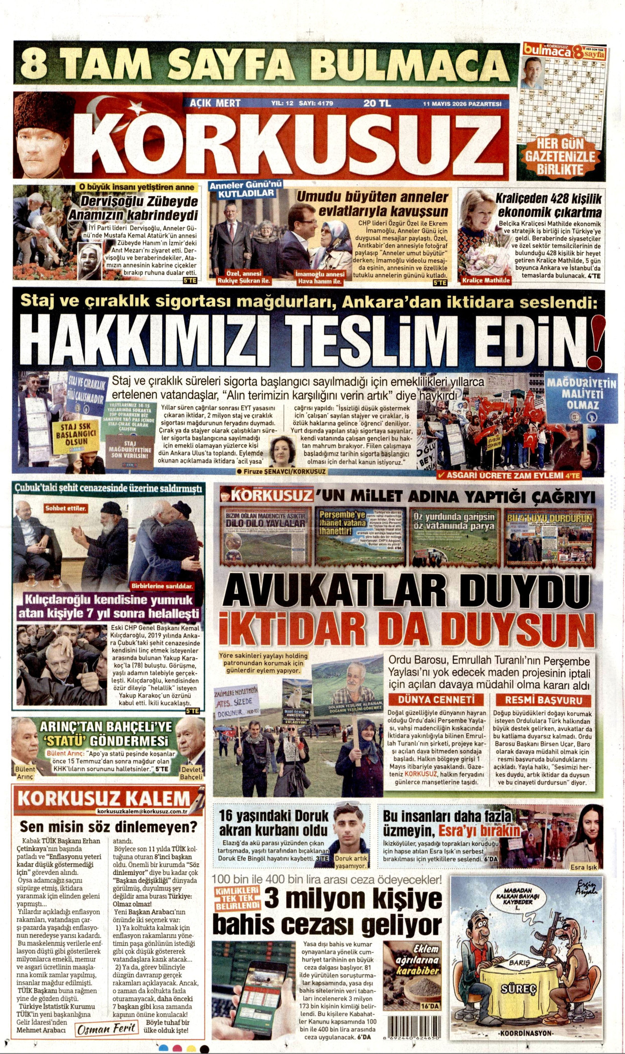 korkusuz gazetesi
