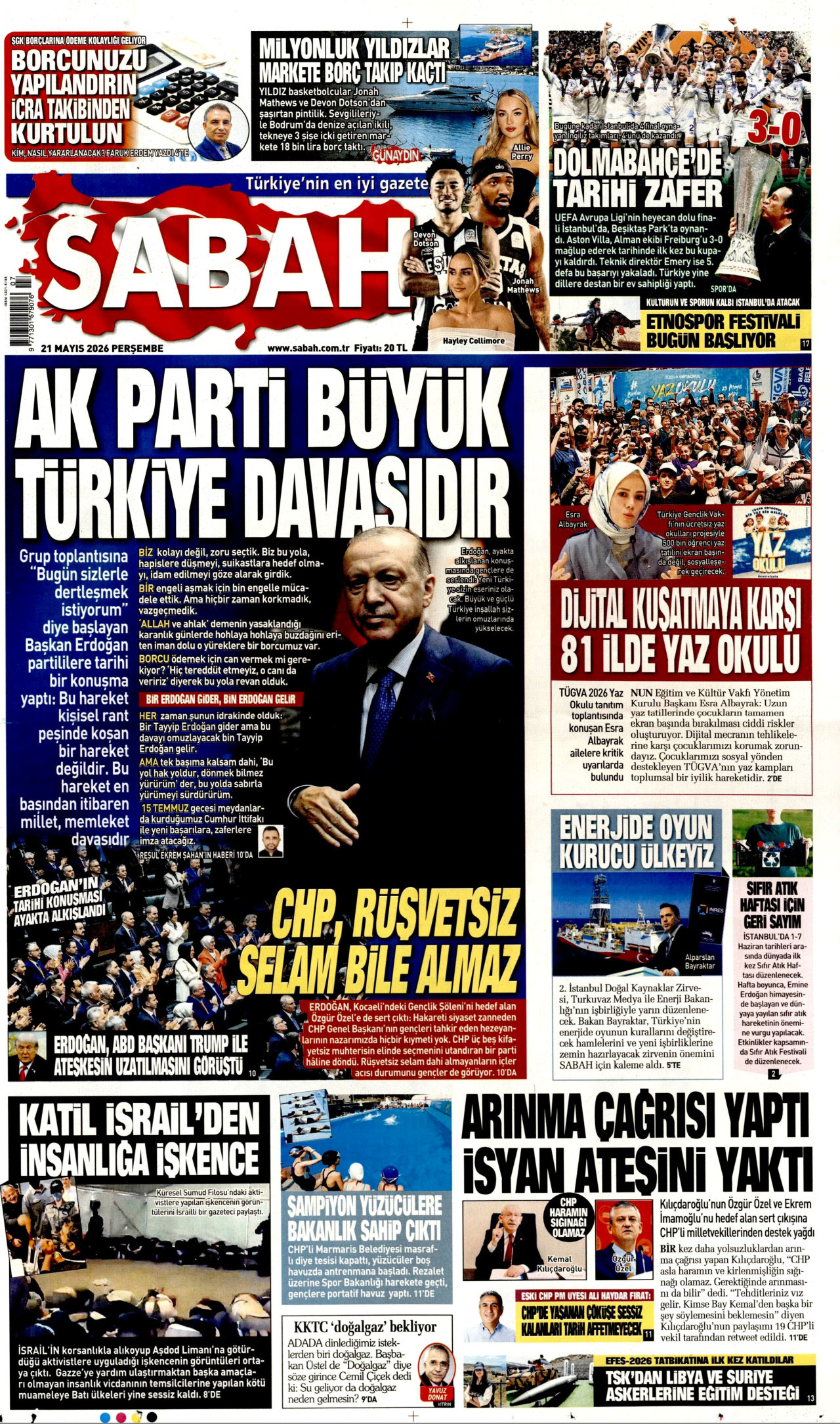 SABAH Manşeti