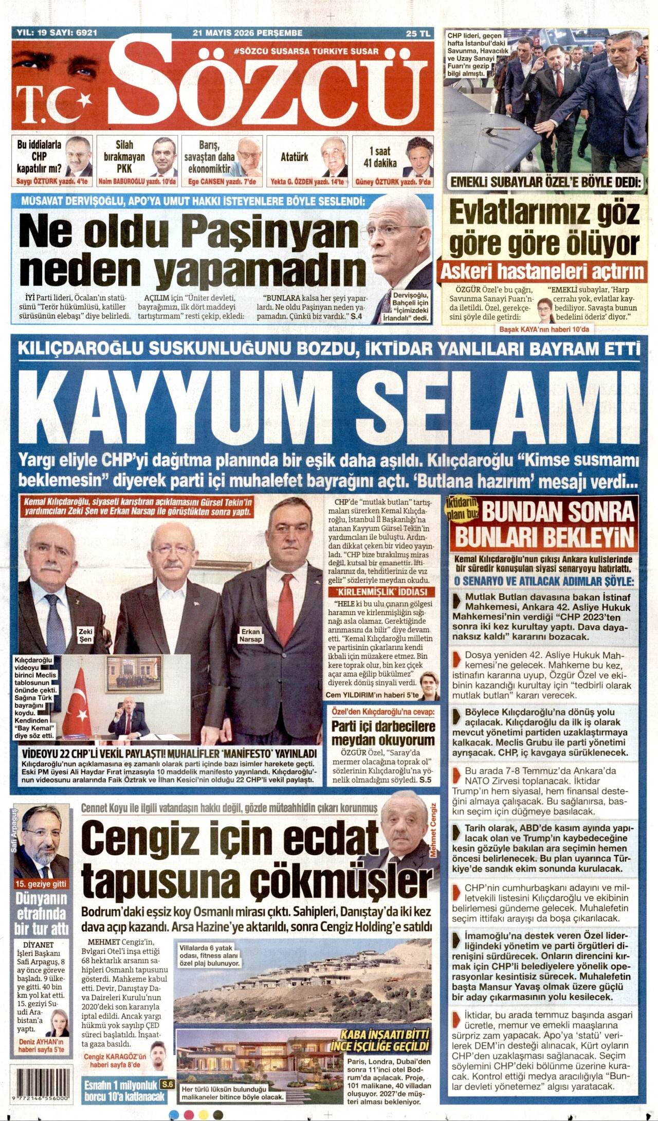 SÖZCÜ Manşeti