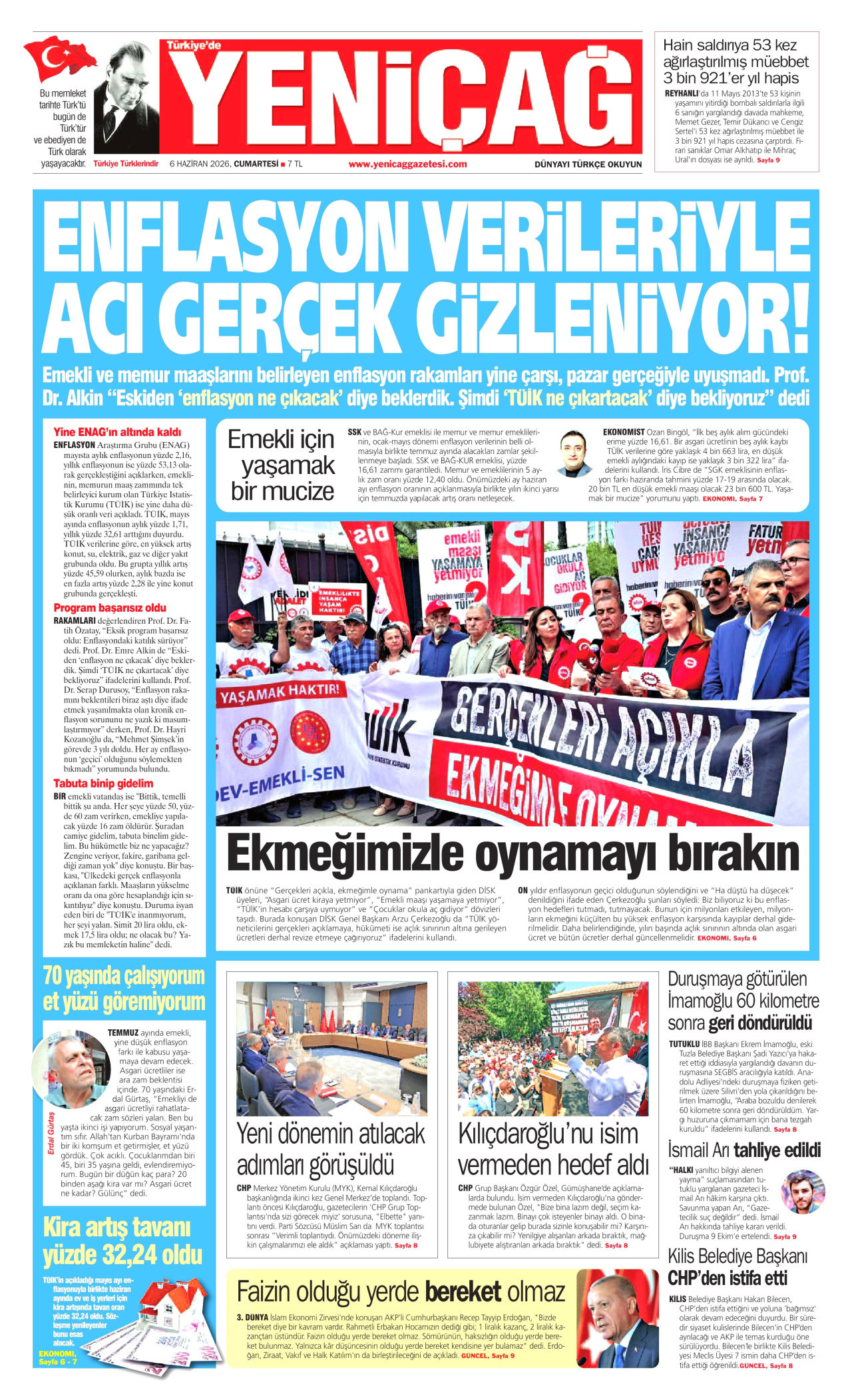 Yeniçağ Manşeti