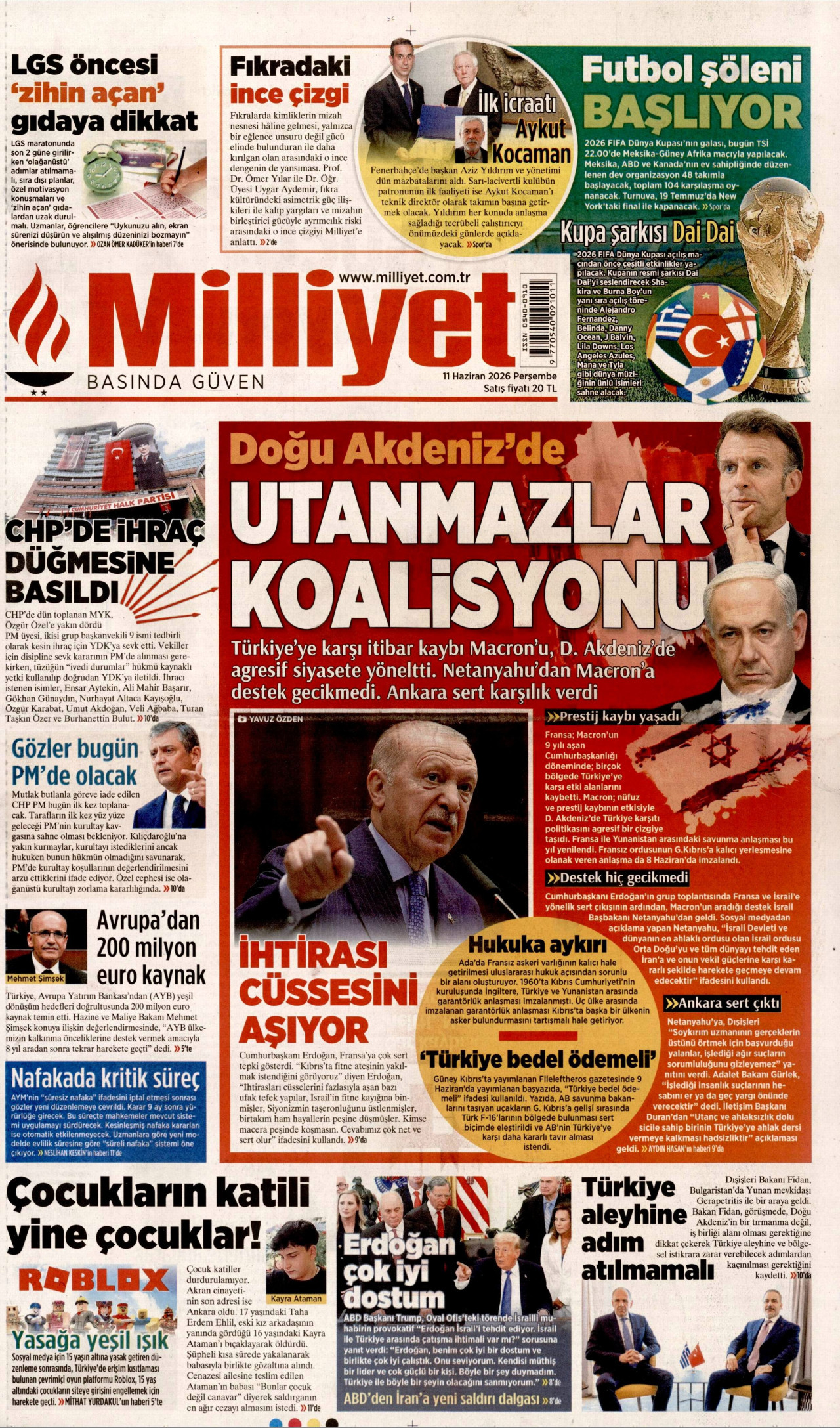 Milliyet Manşeti