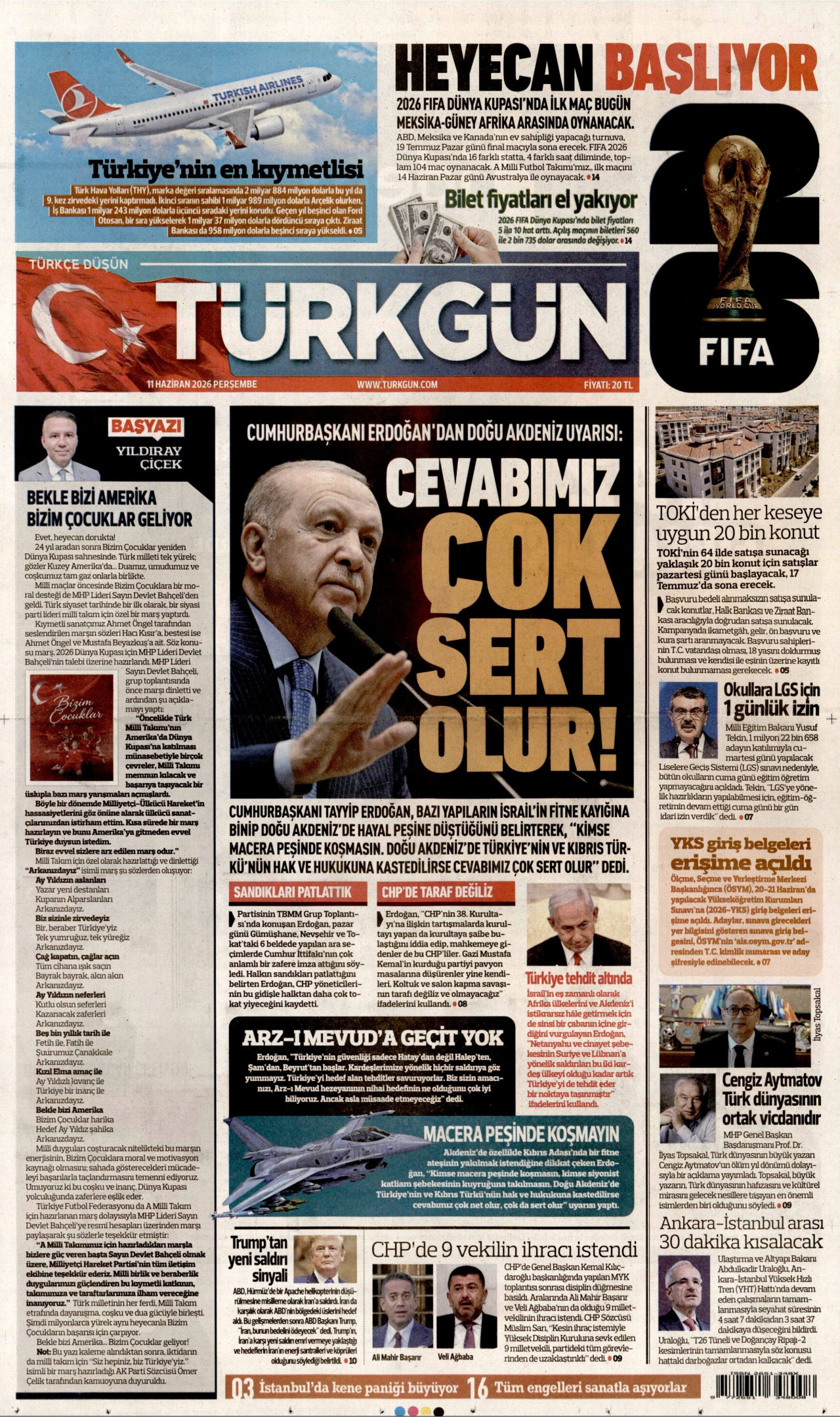 Türkgün Manşeti