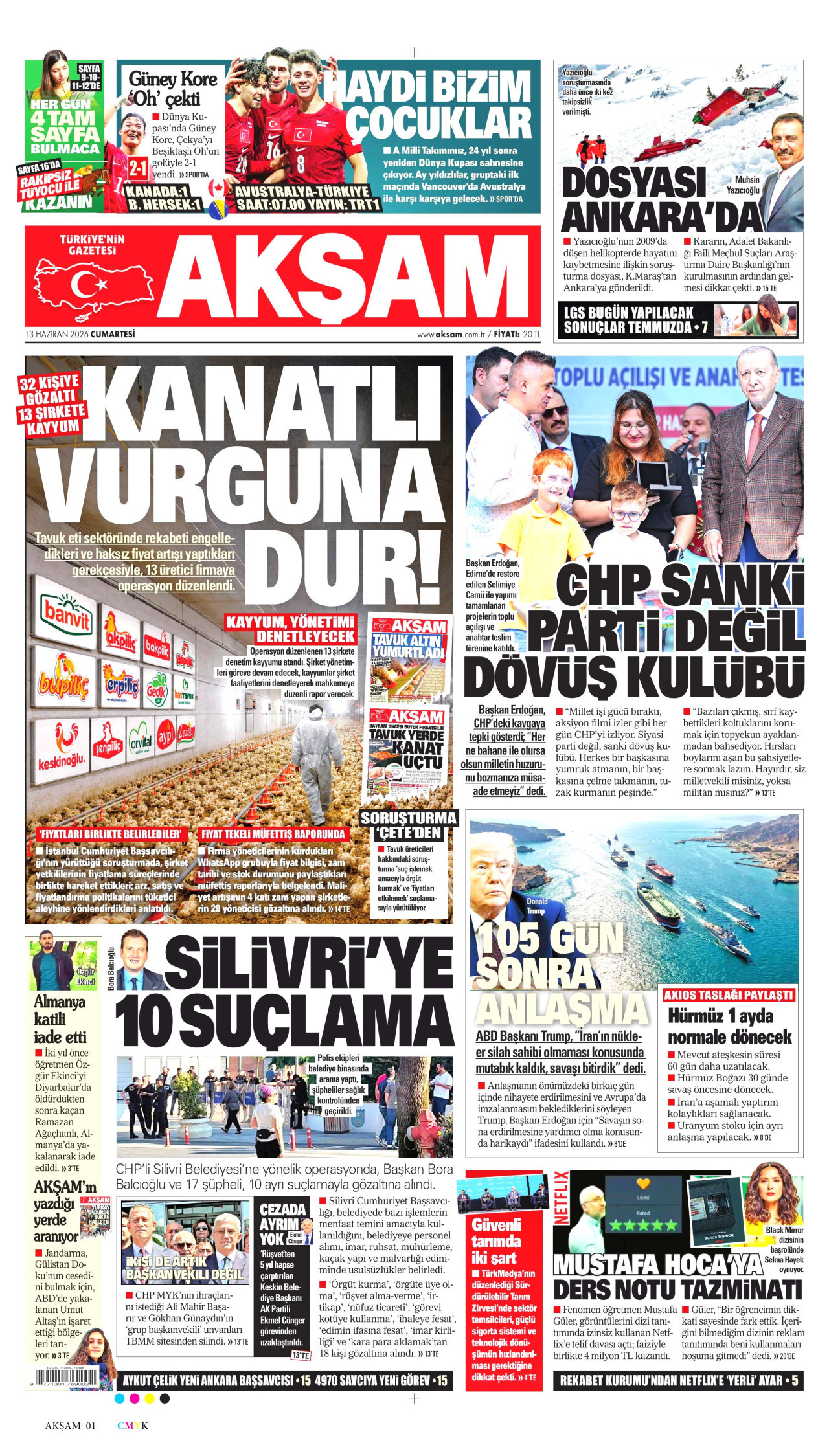 Akşam Manşeti