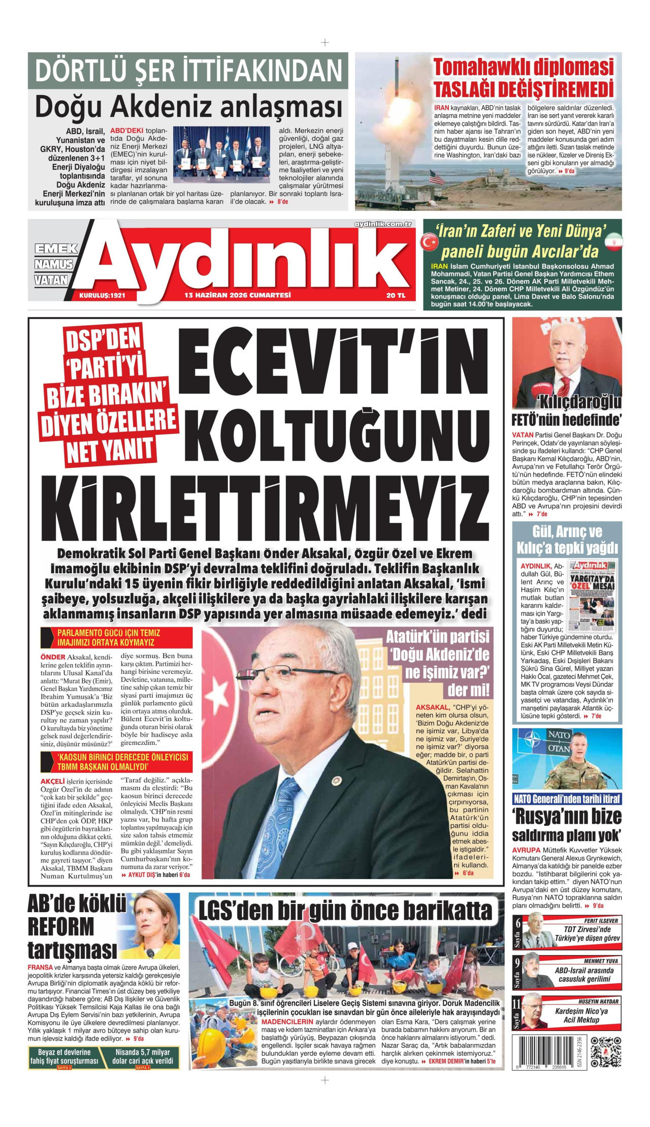 Aydınlık Manşeti