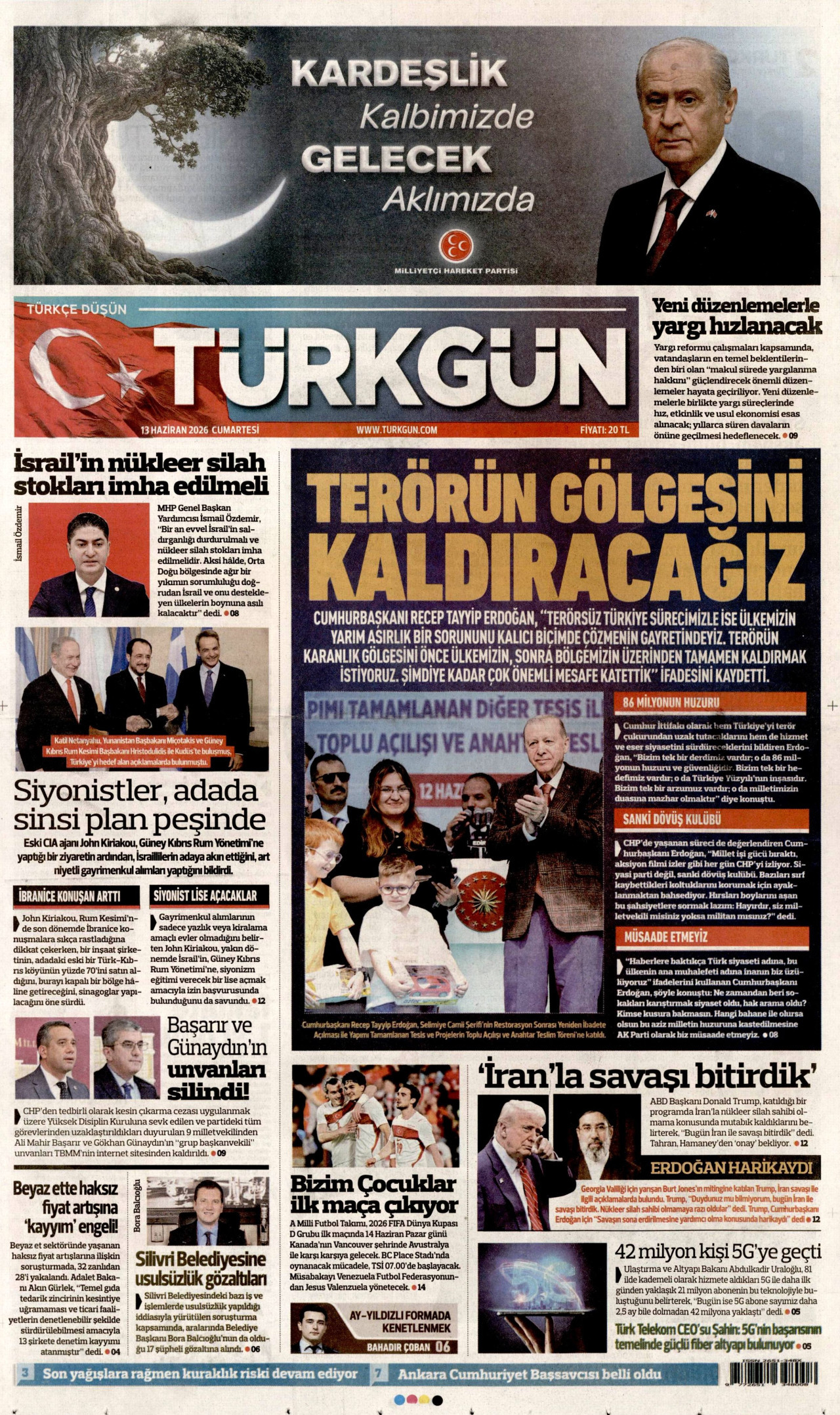 Türkgün Manşeti