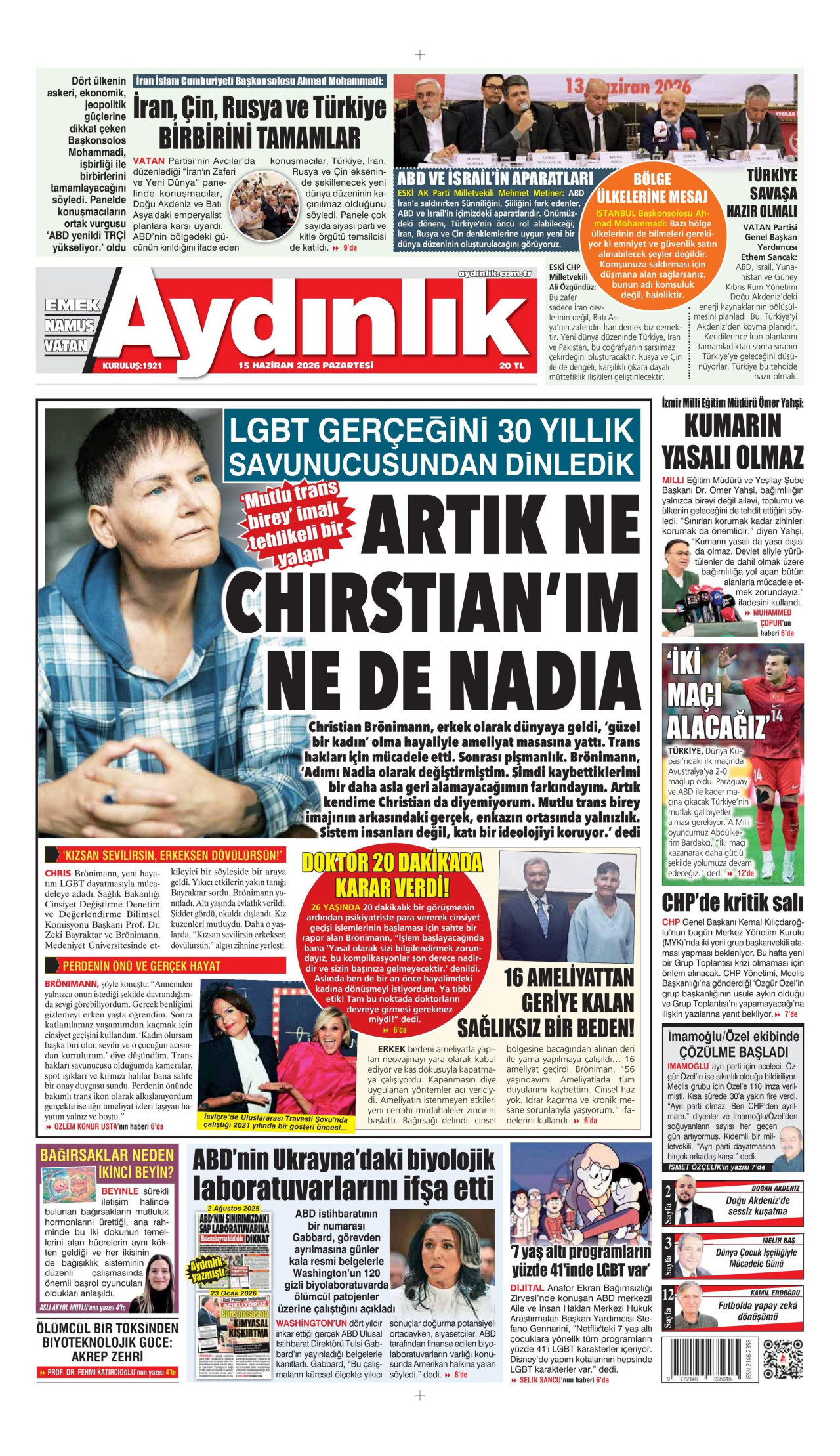 Aydınlık Manşeti