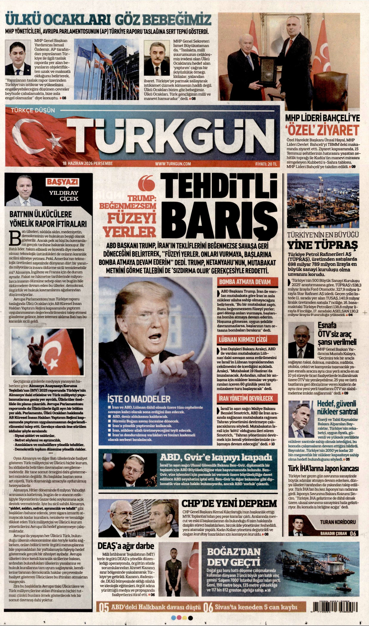 Türkgün Manşeti