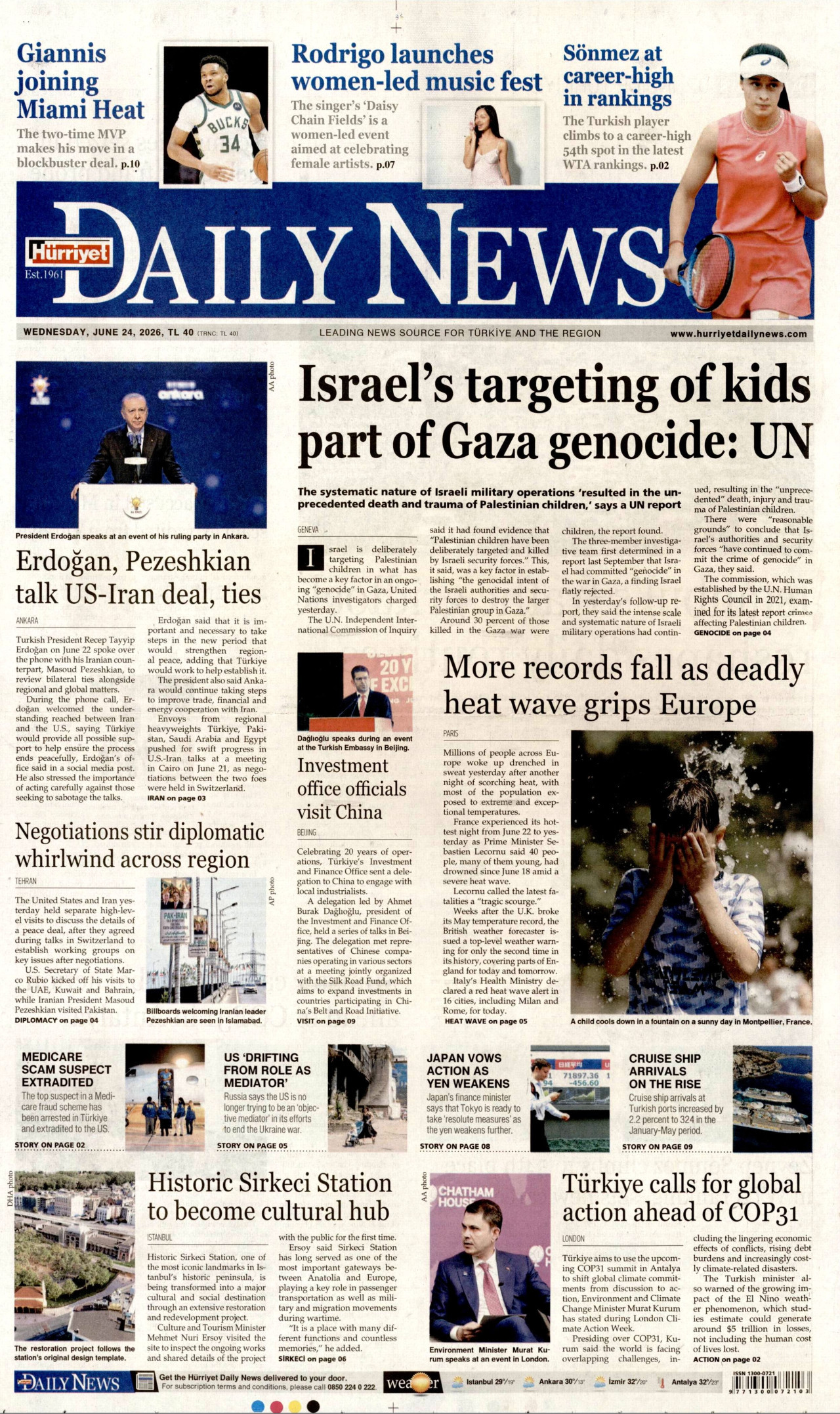Hürri̇yet dai̇ly news