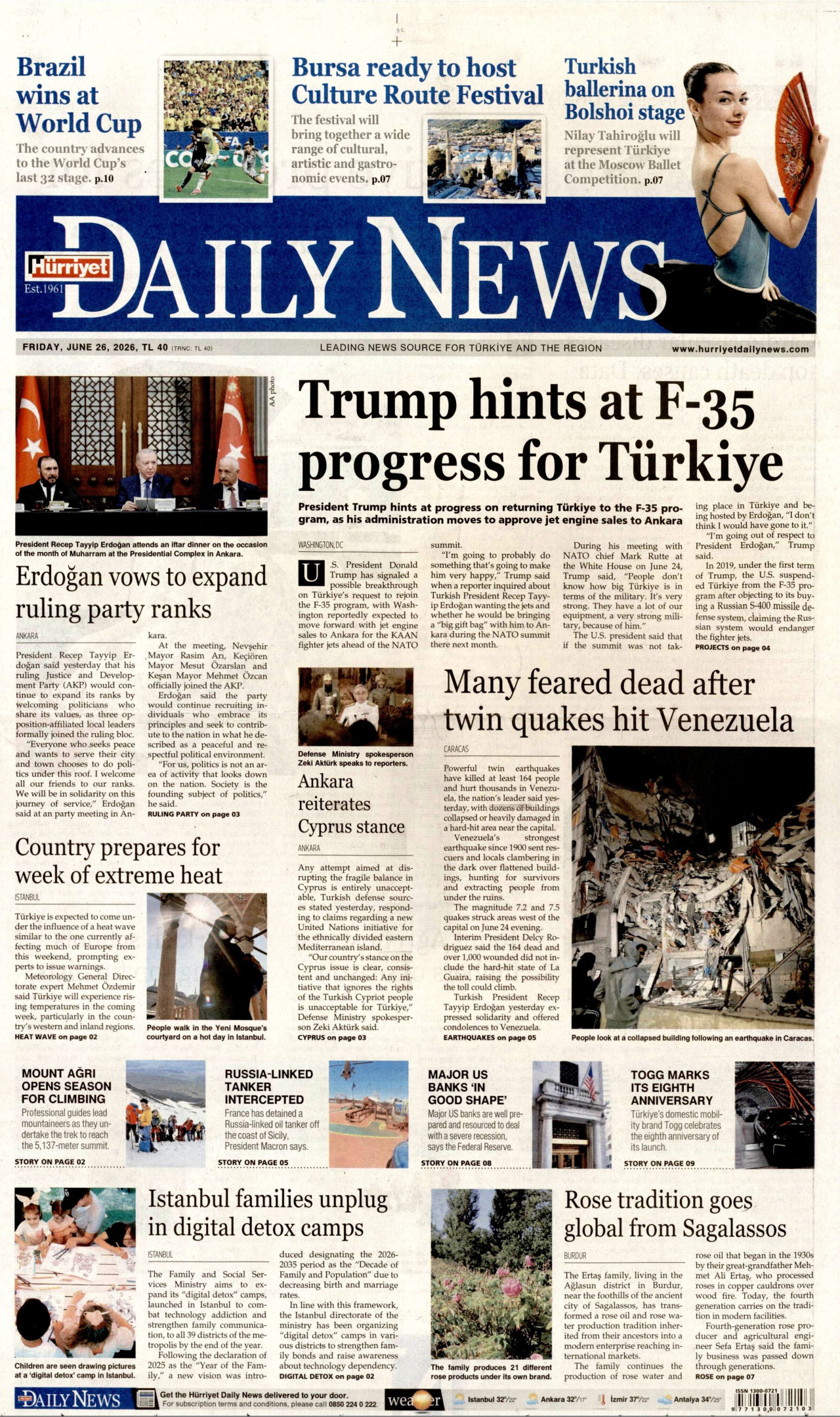Hürriyet daily news