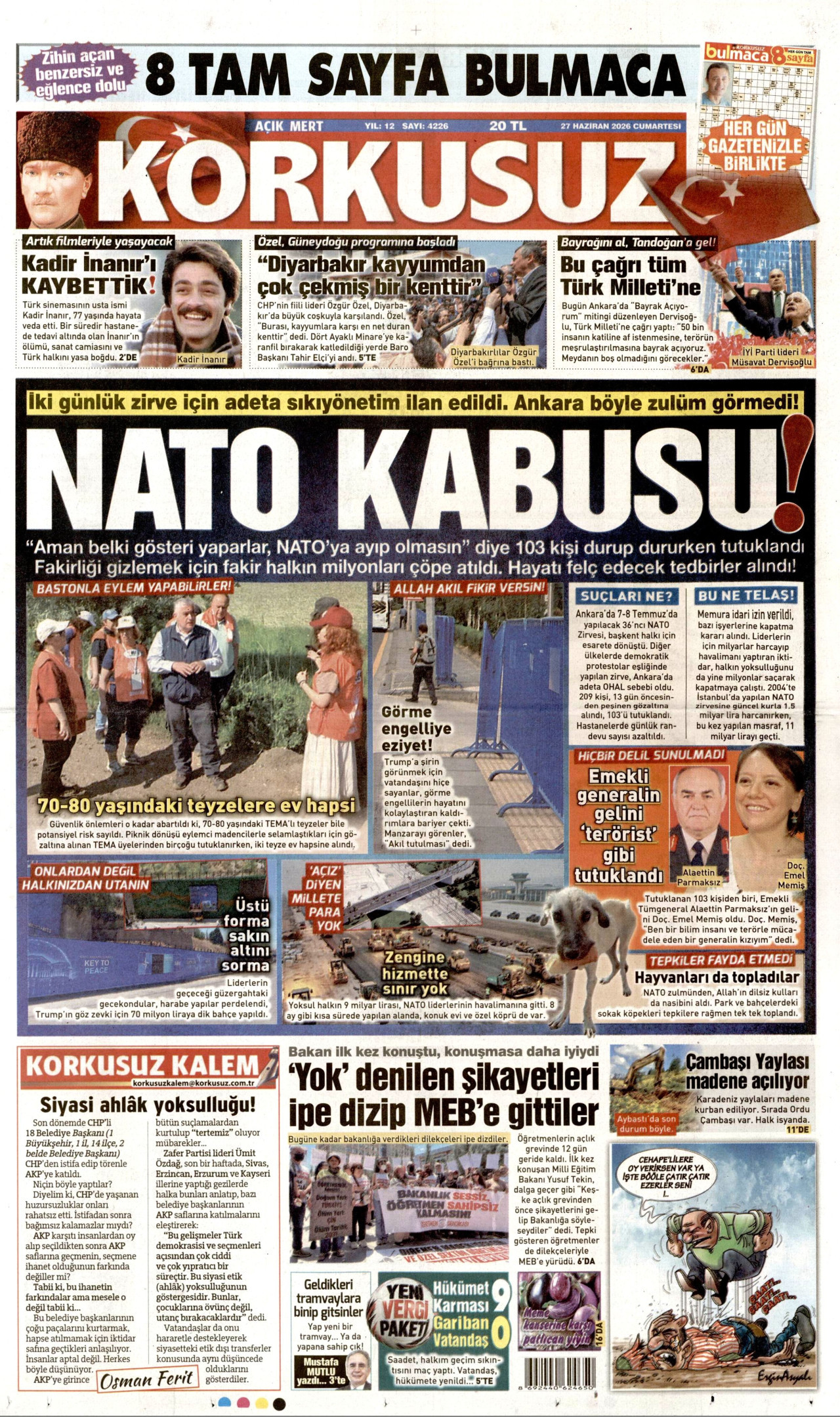 Korkusuz 1. sayfa