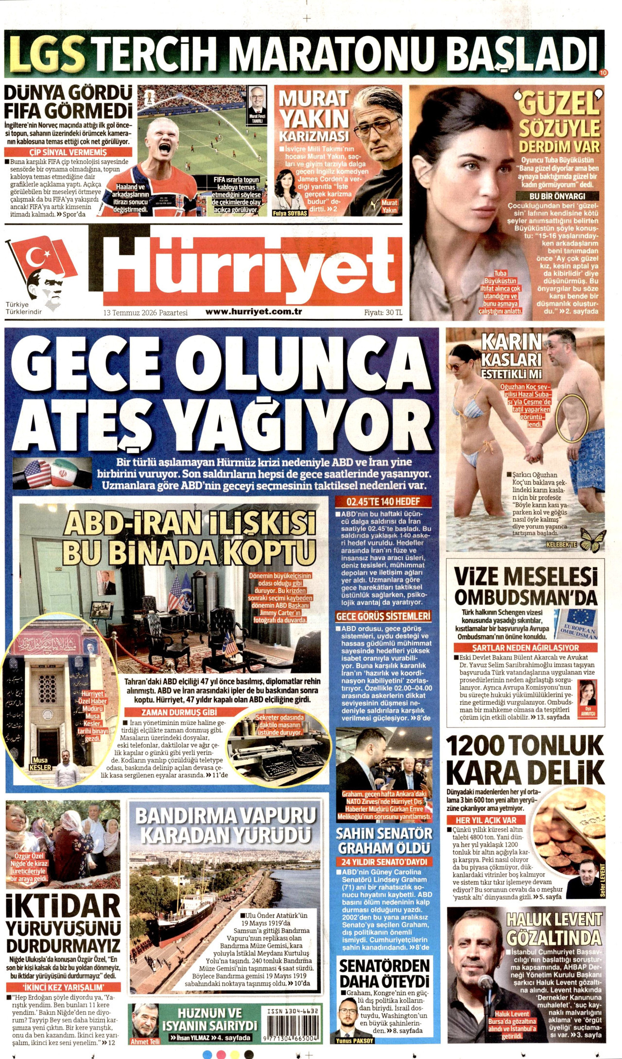 Hürriyet Manşeti