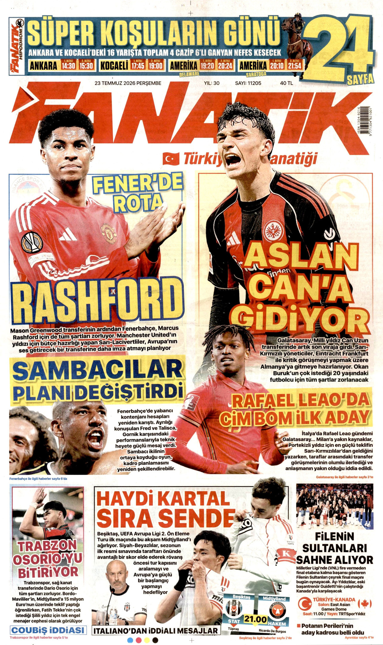 fanatik gazetesi