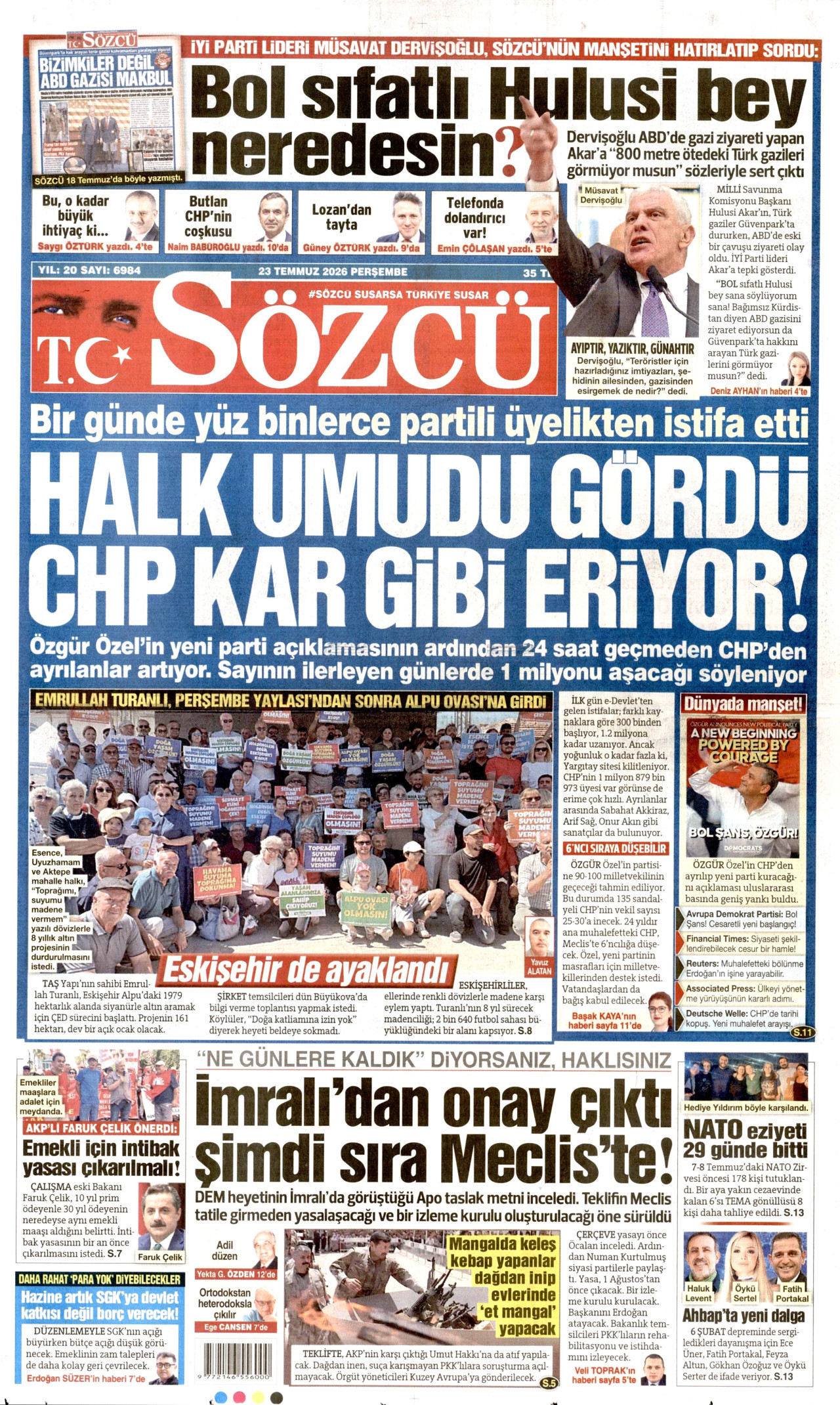 sozcu gazetesi