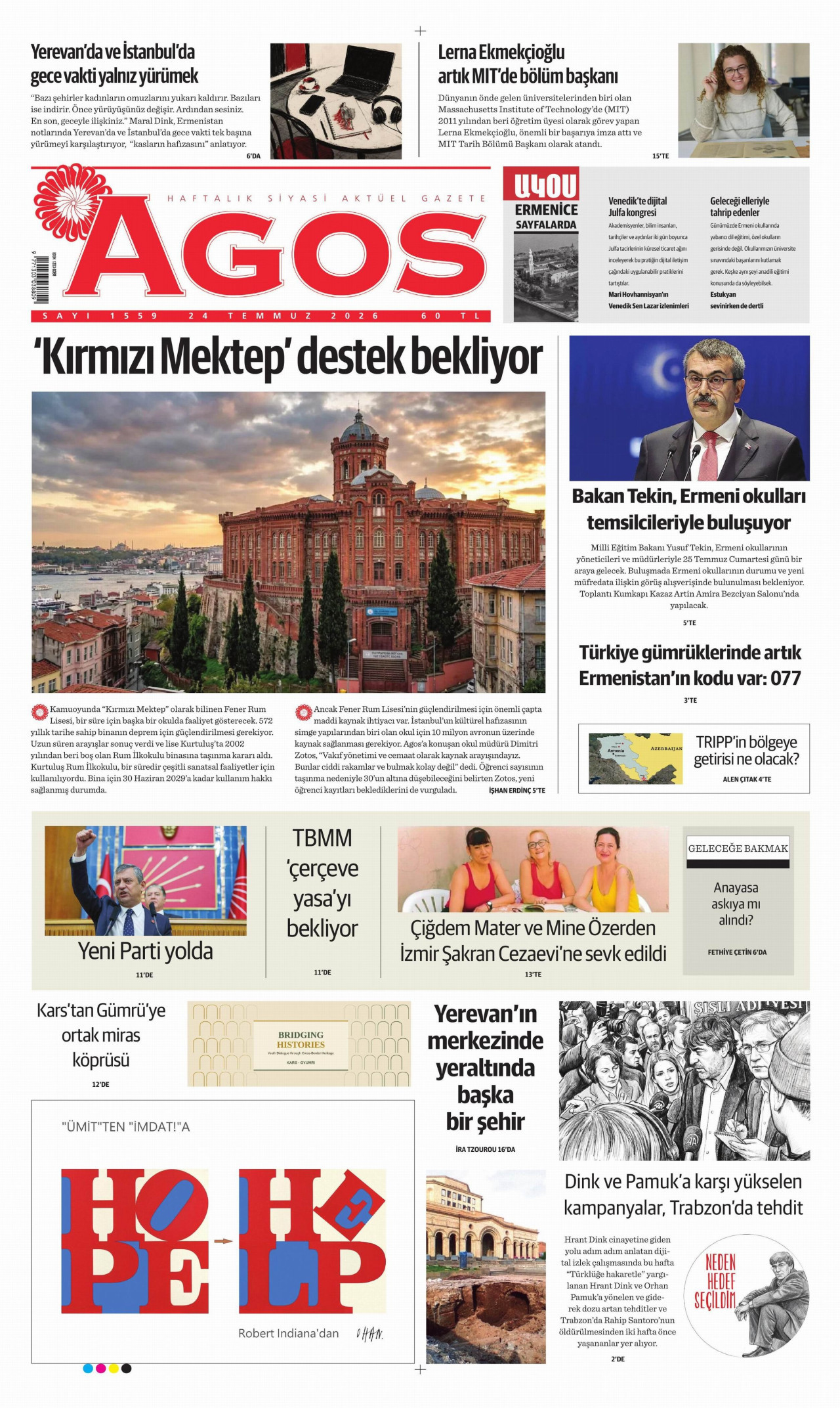 agos gazetesi