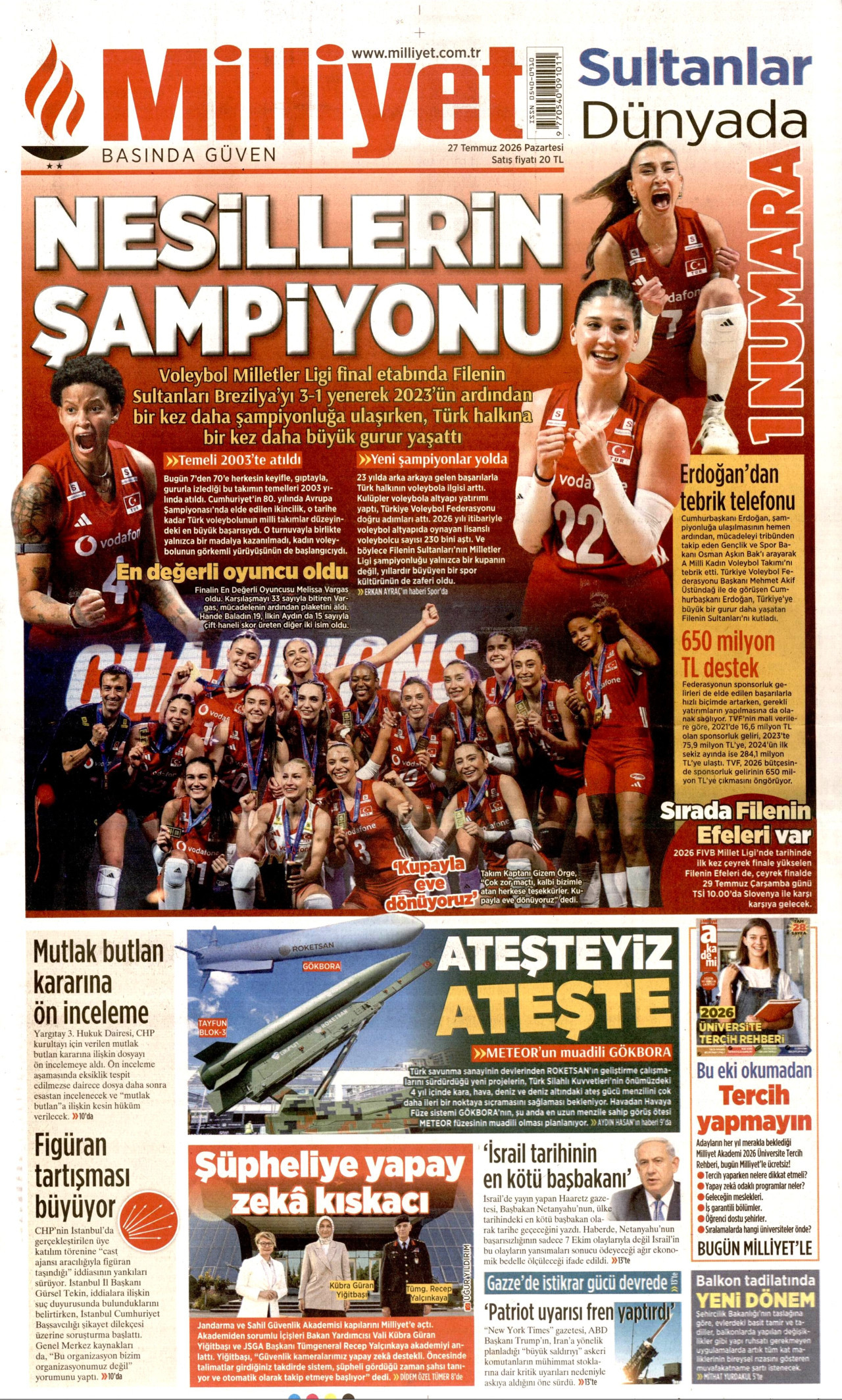 milliyet gazetesi