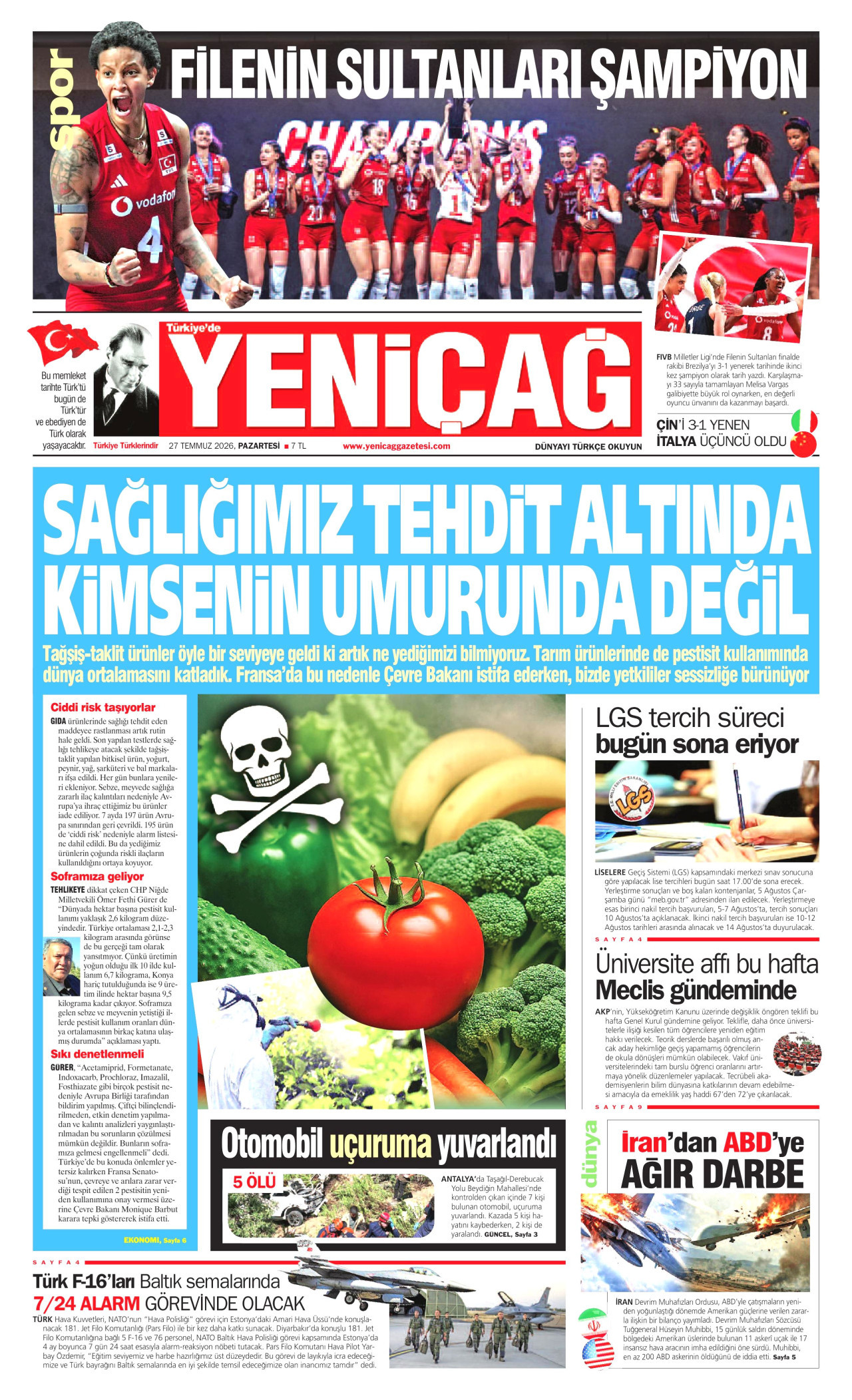 yenicag gazetesi