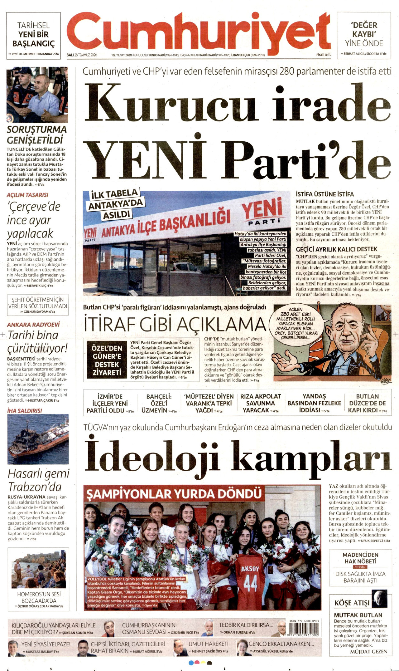 cumhuriyet gazetesi