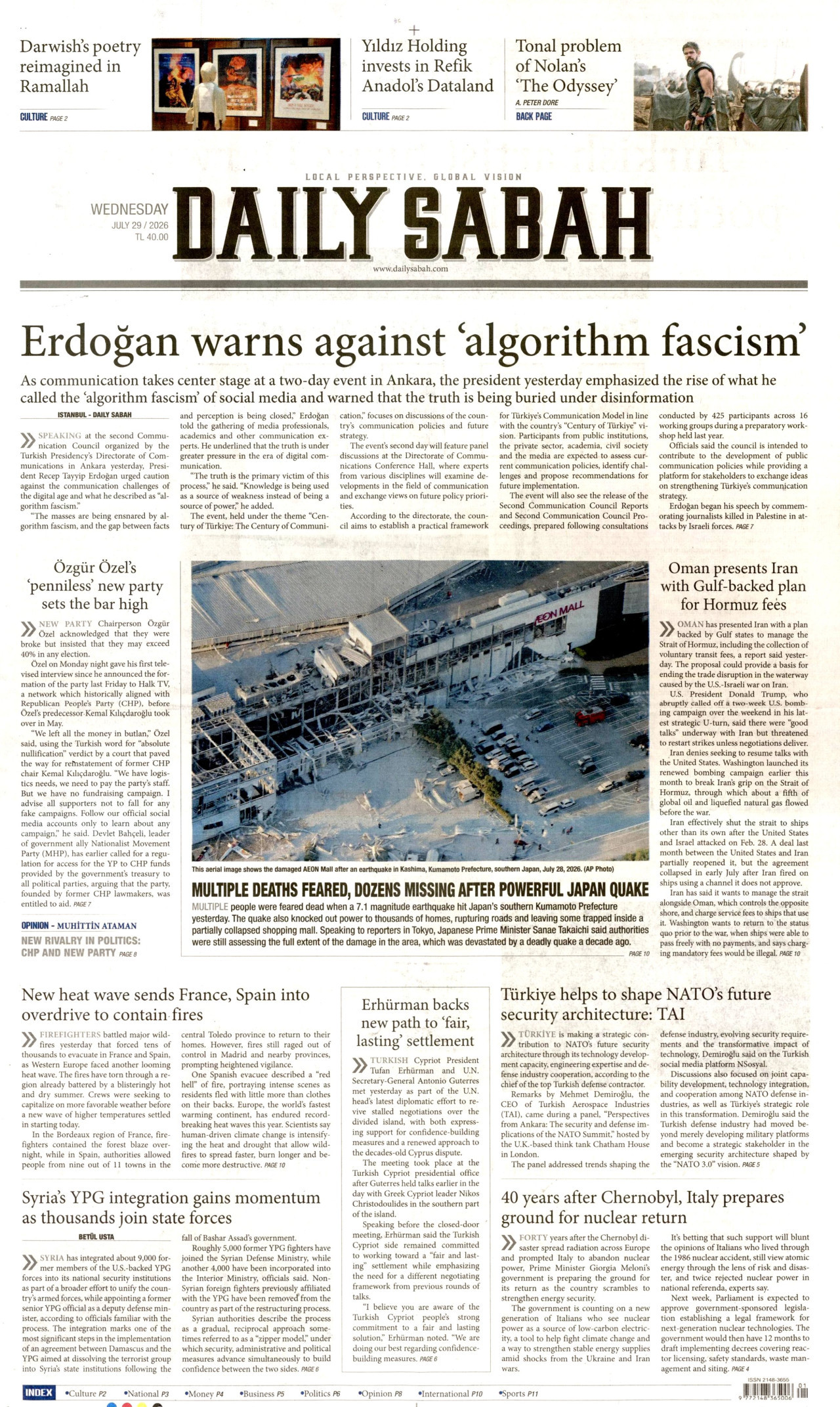 daily-sabah gazetesi