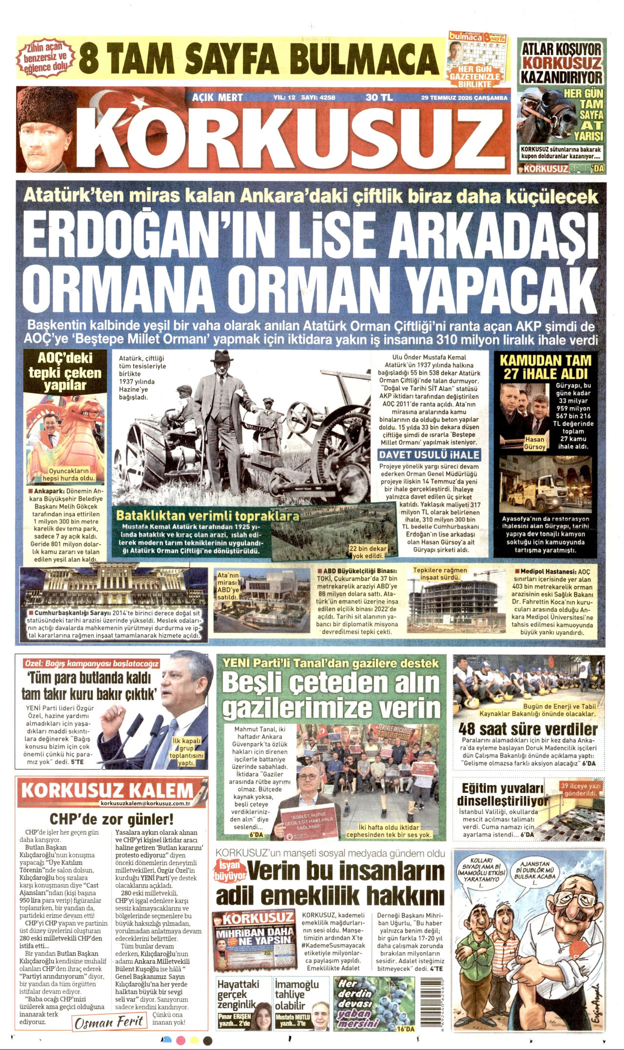 korkusuz gazetesi