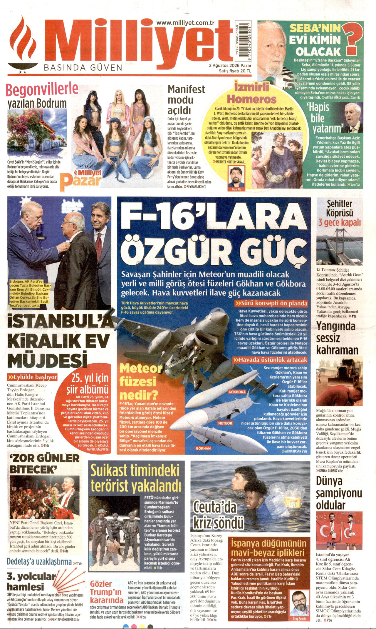 Milliyet Manşeti