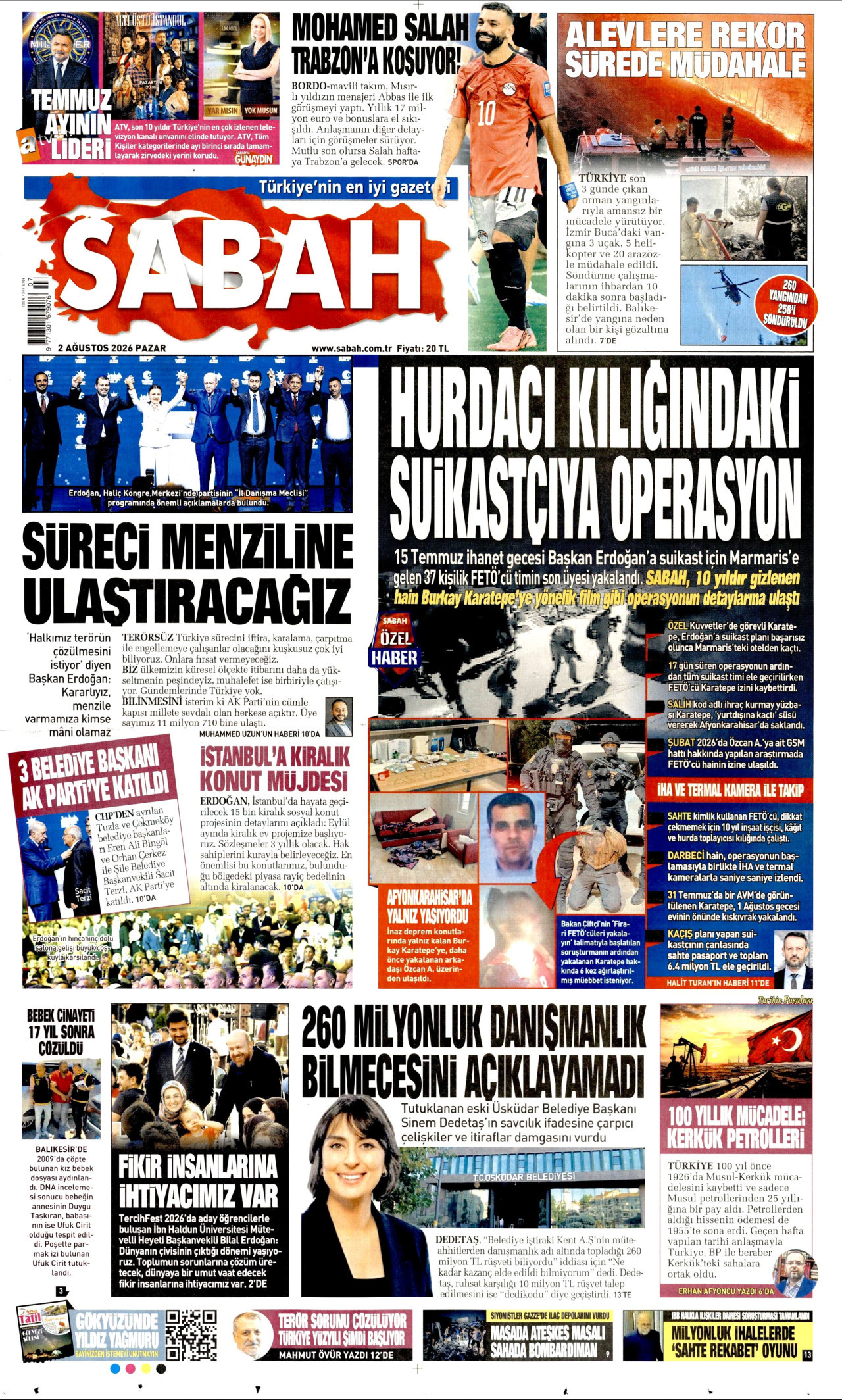 Sabah Manşeti