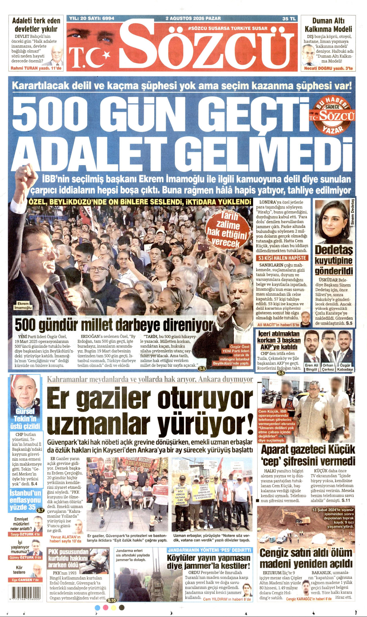 Sözcü Manşeti