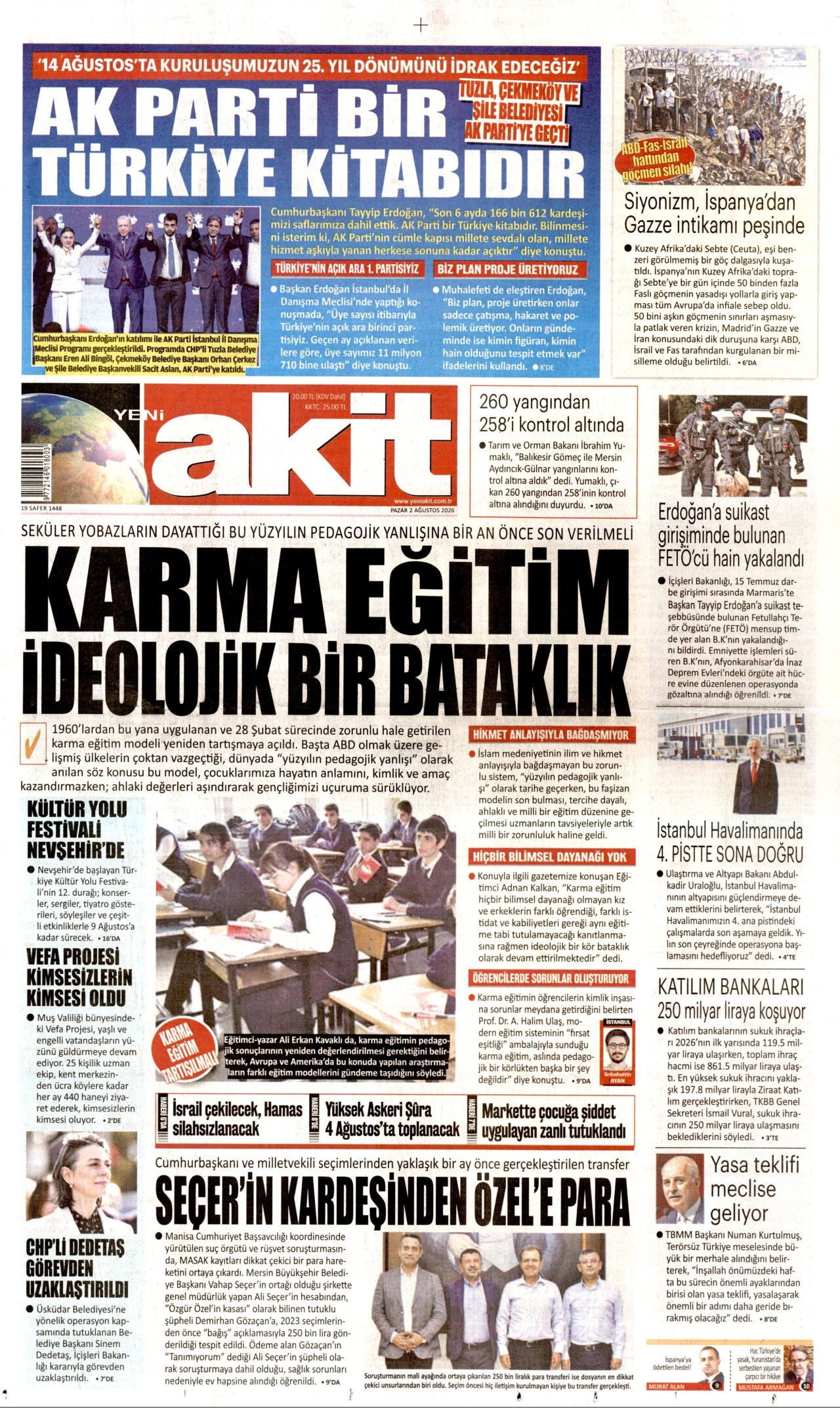Yeni Akit Manşeti