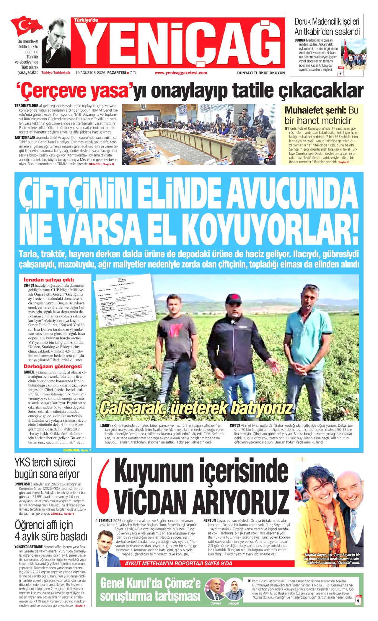yenicag gazetesi