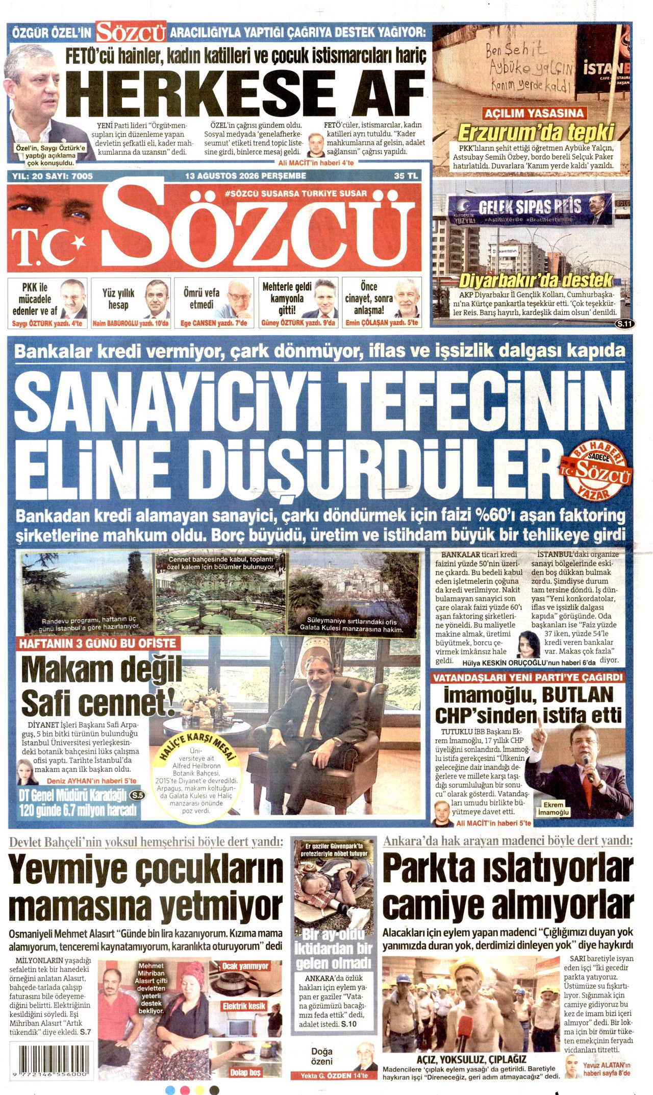 sozcu gazetesi