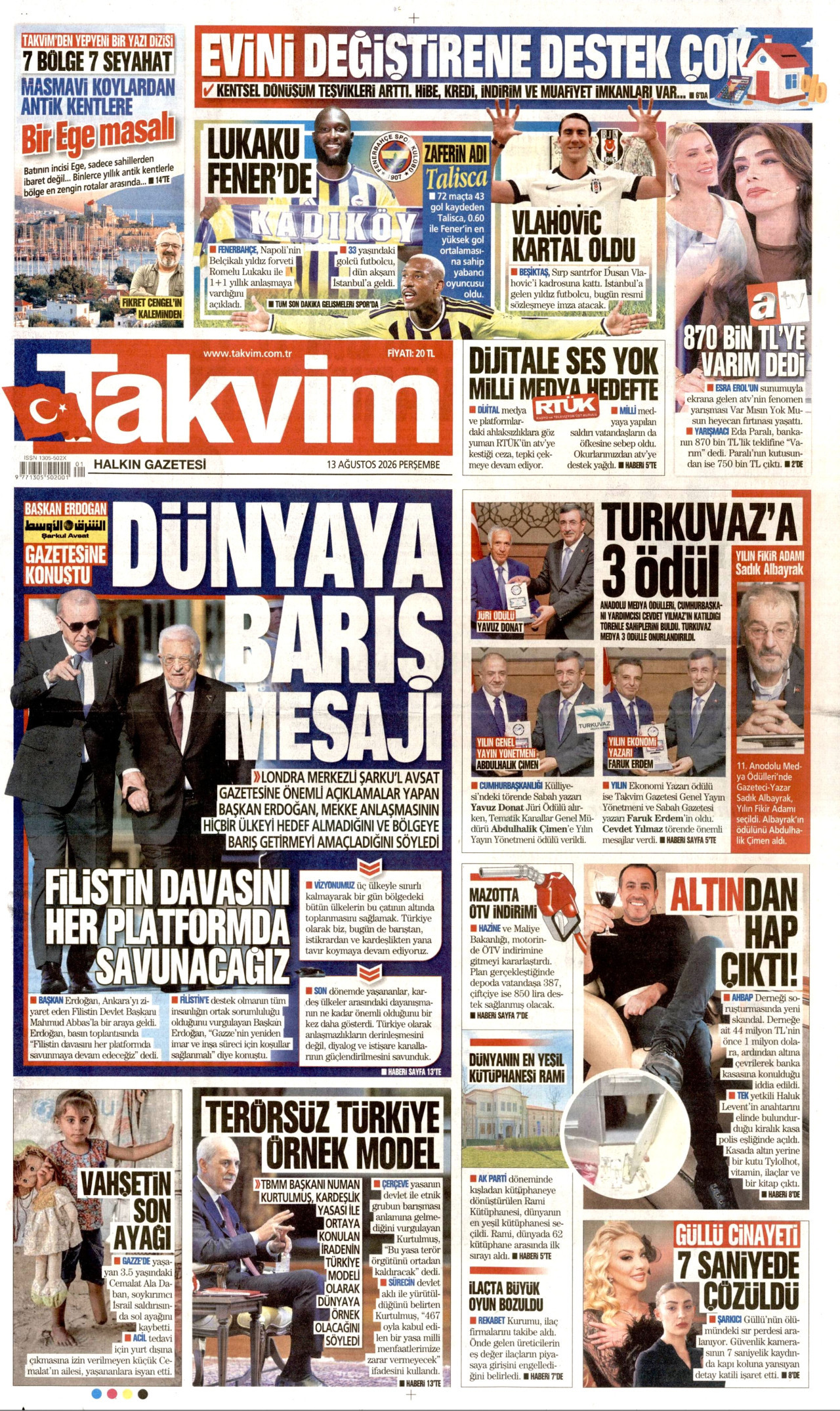takvim gazetesi