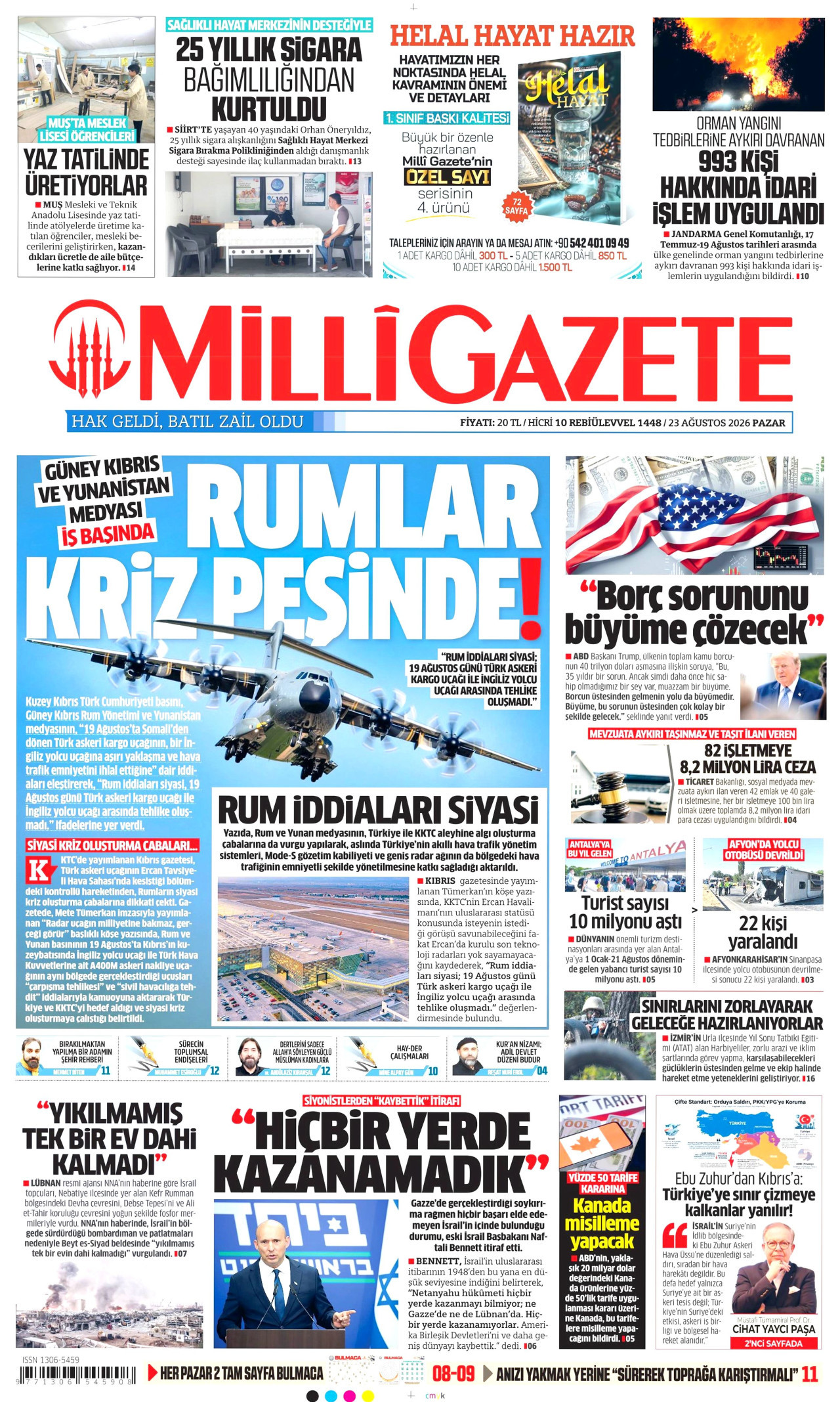 Milli Gazete Manşeti