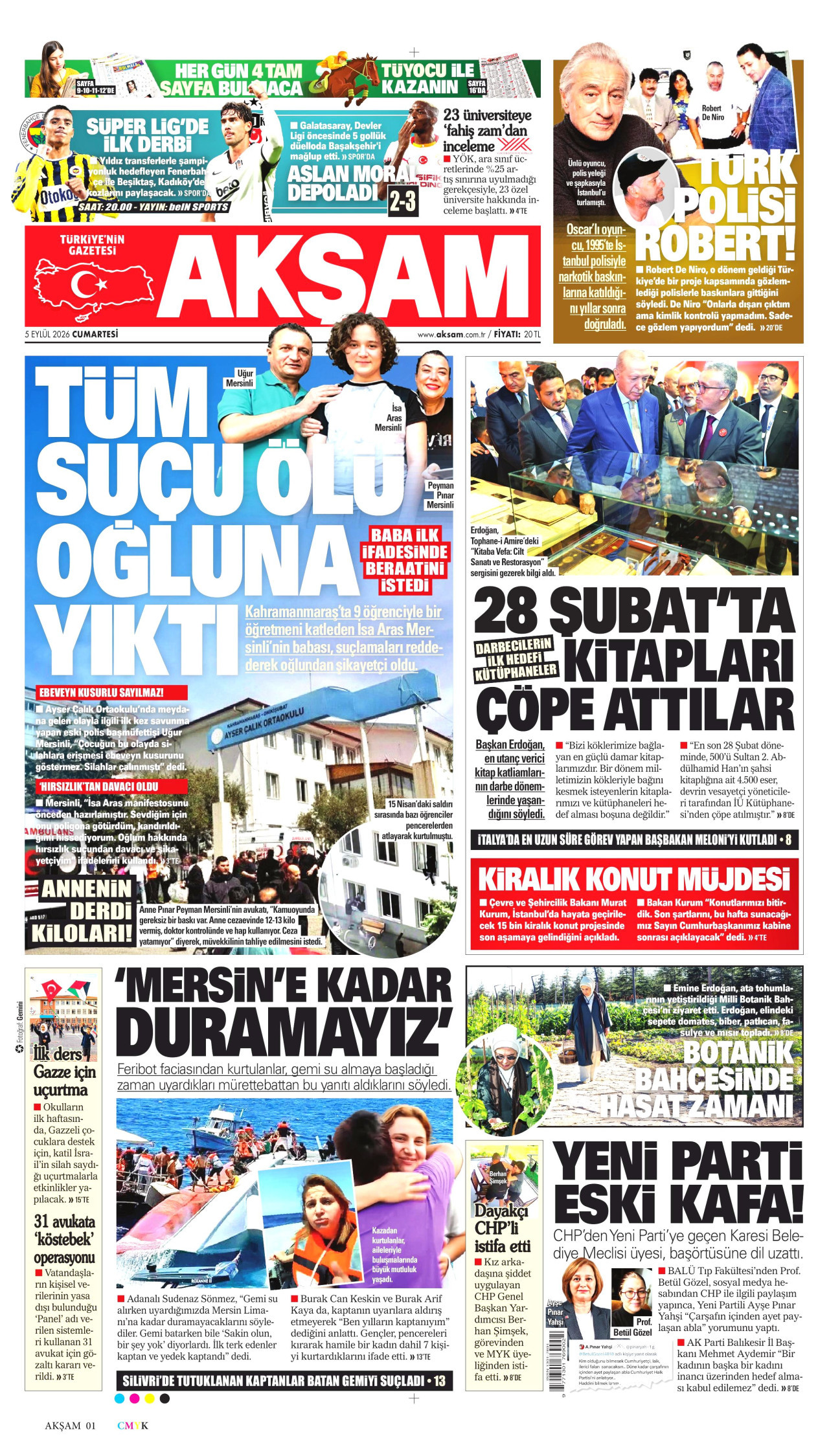 Akşam Manşeti