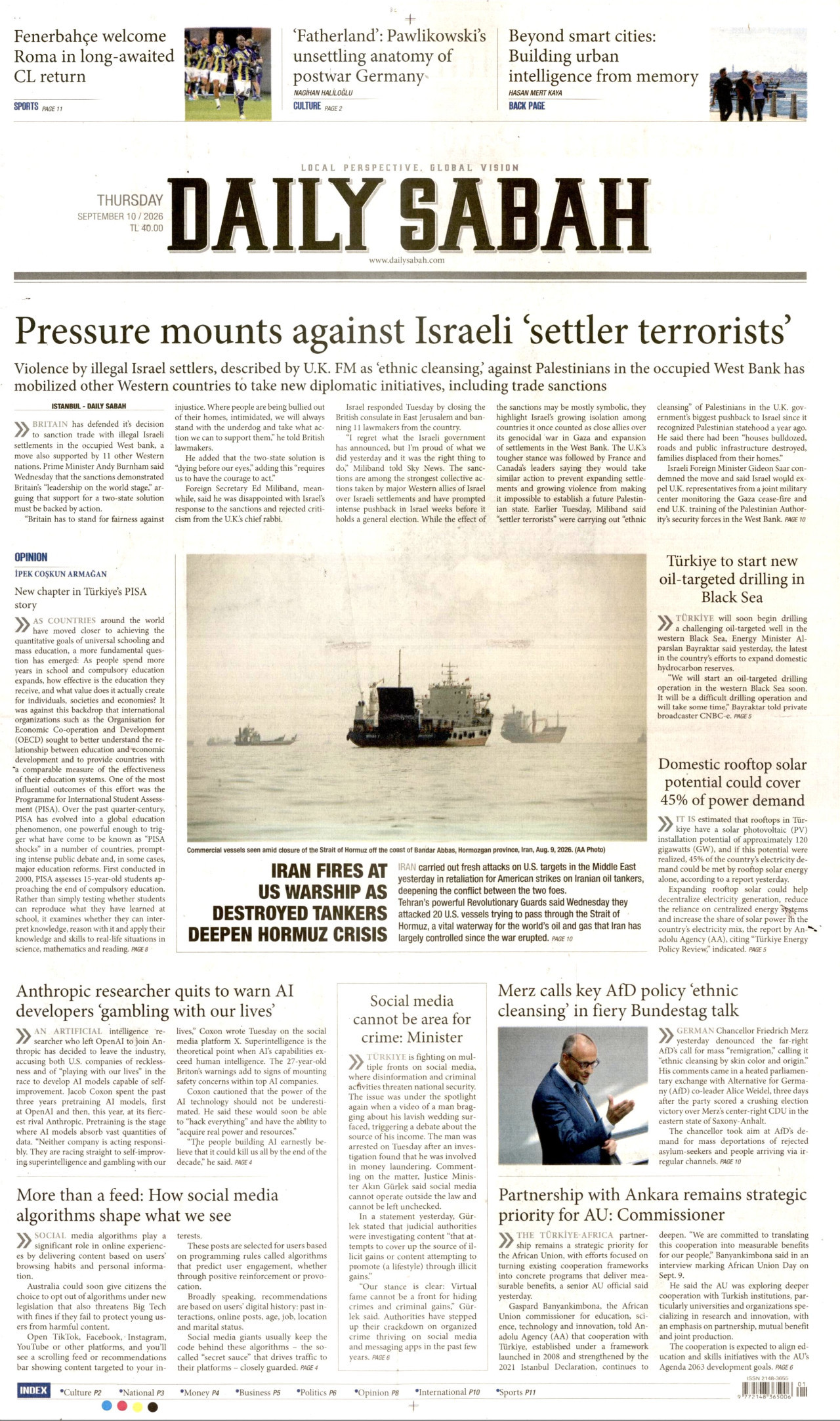 daily-sabah gazetesi
