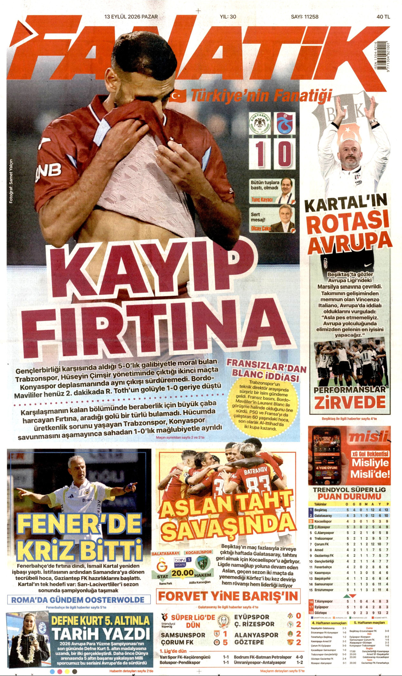 fanatik gazetesi