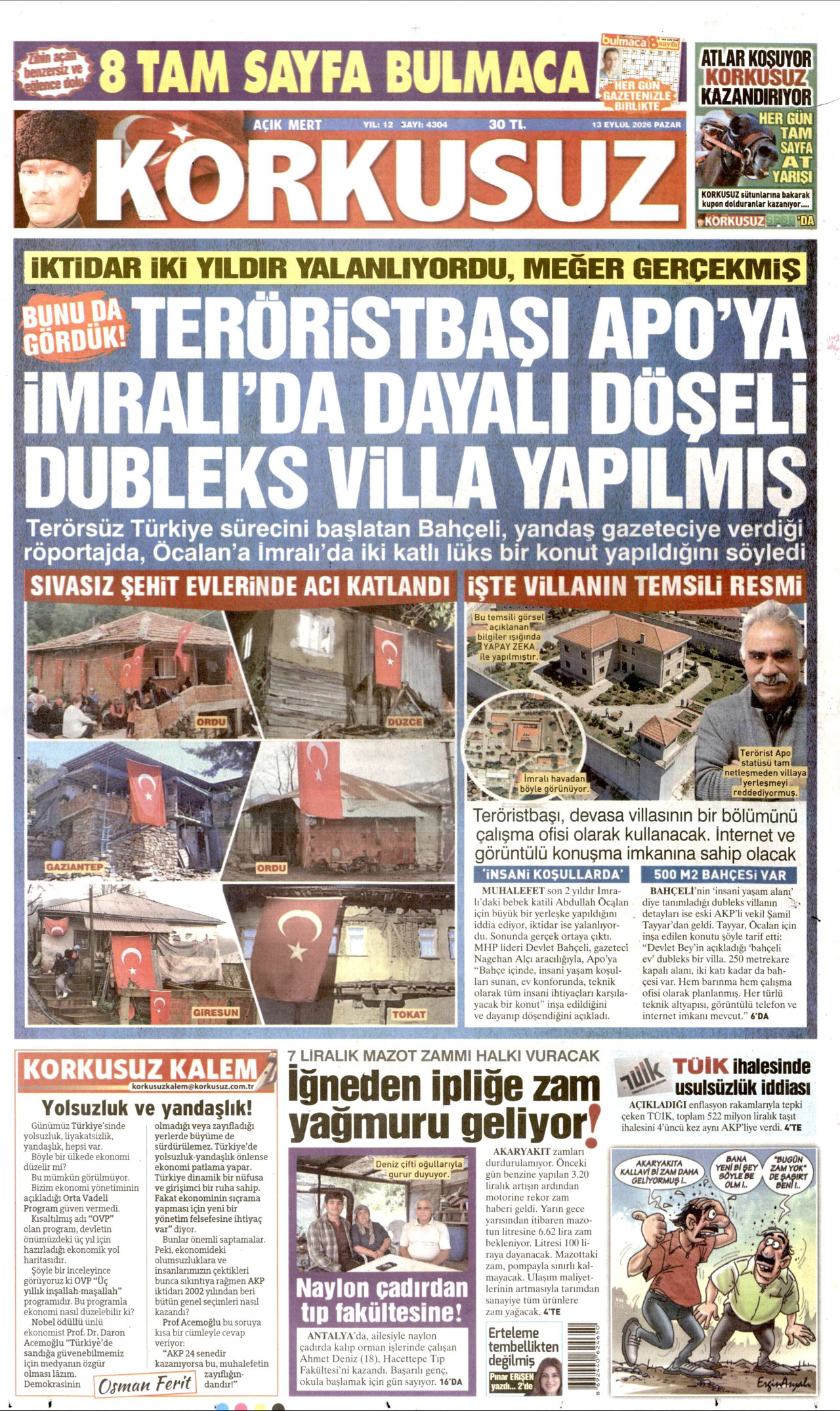 korkusuz gazetesi