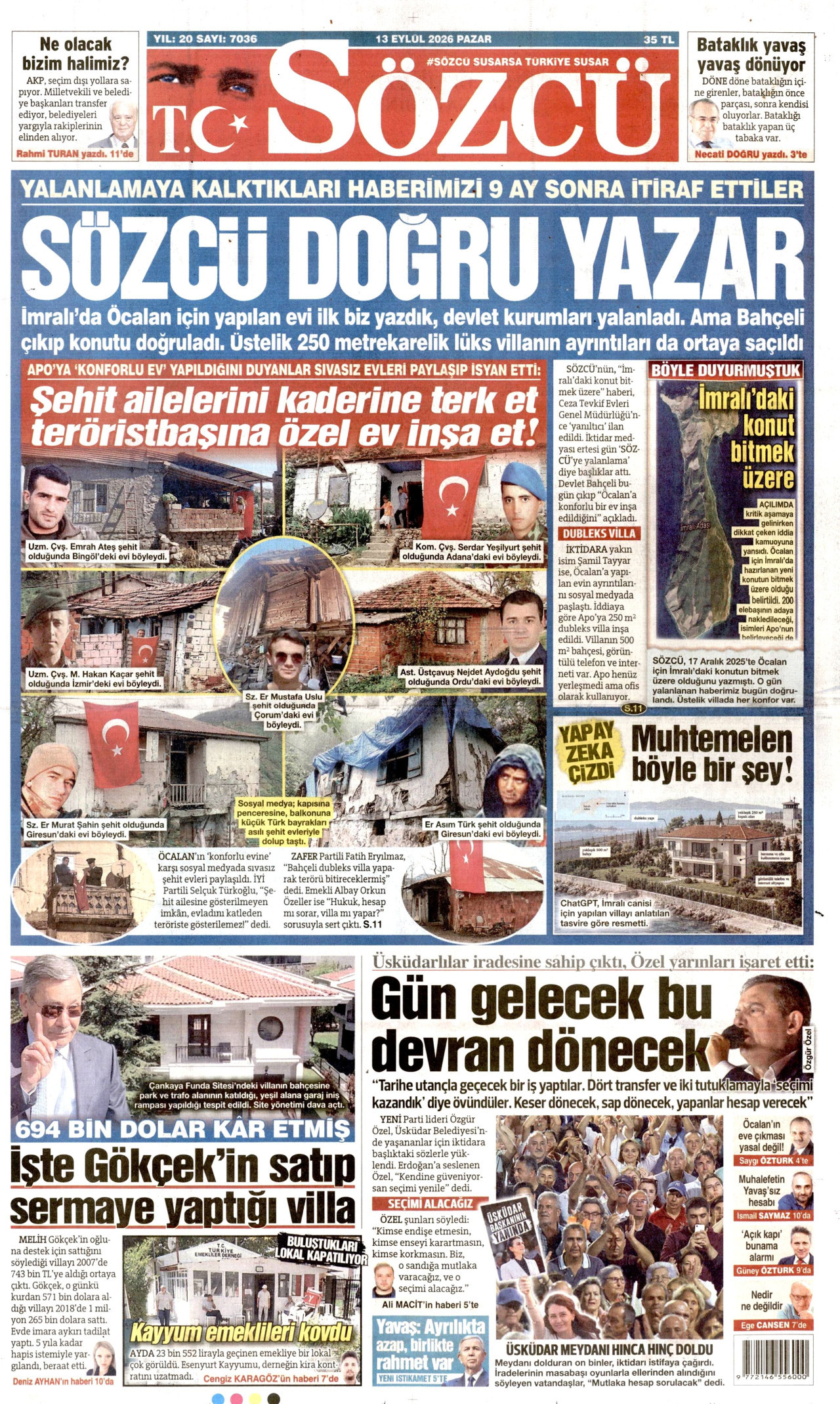 sozcu gazetesi