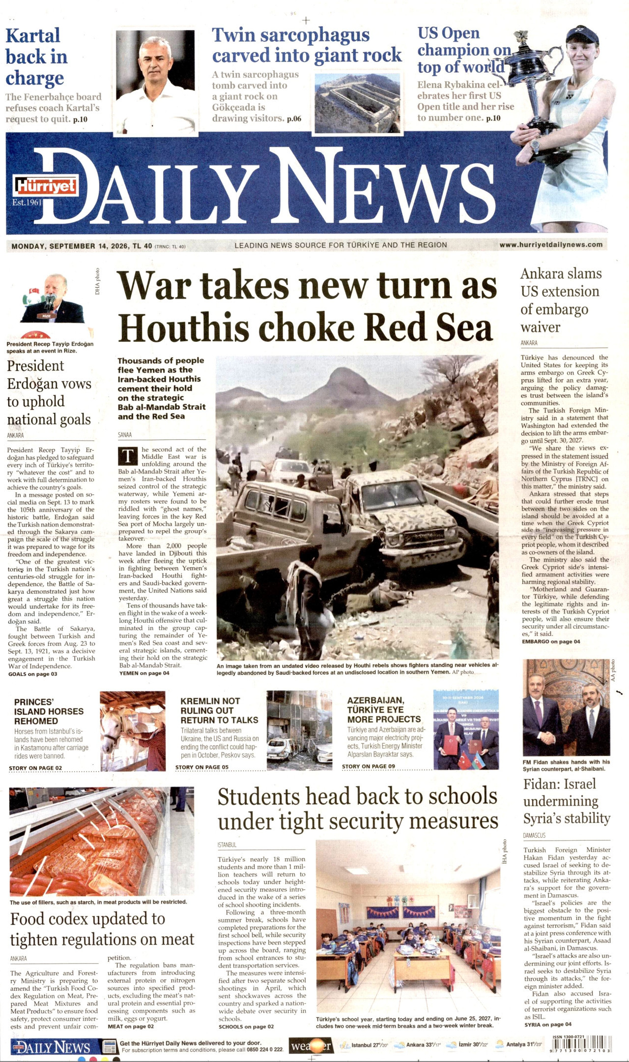 Hürriyet daily news