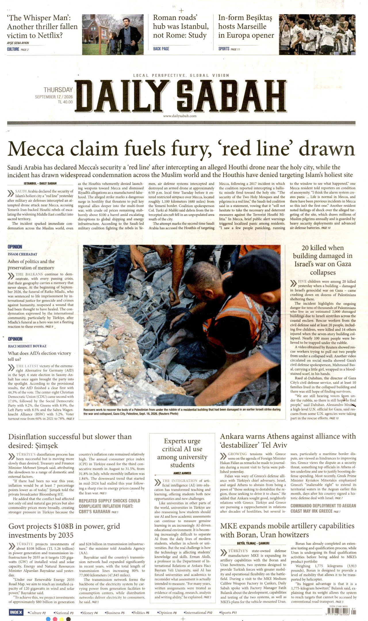 daily-sabah gazetesi