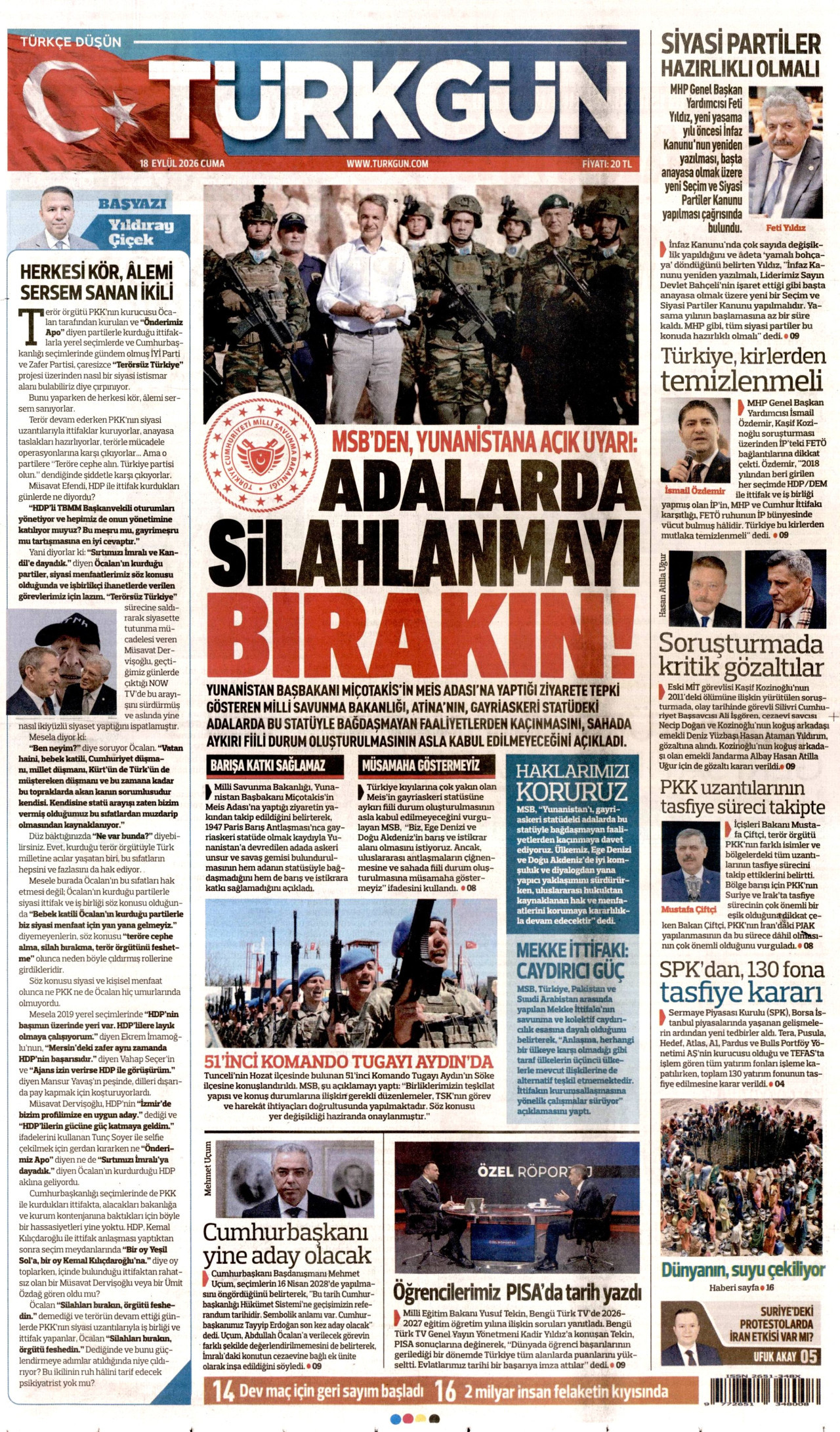 Türkgün Manşeti