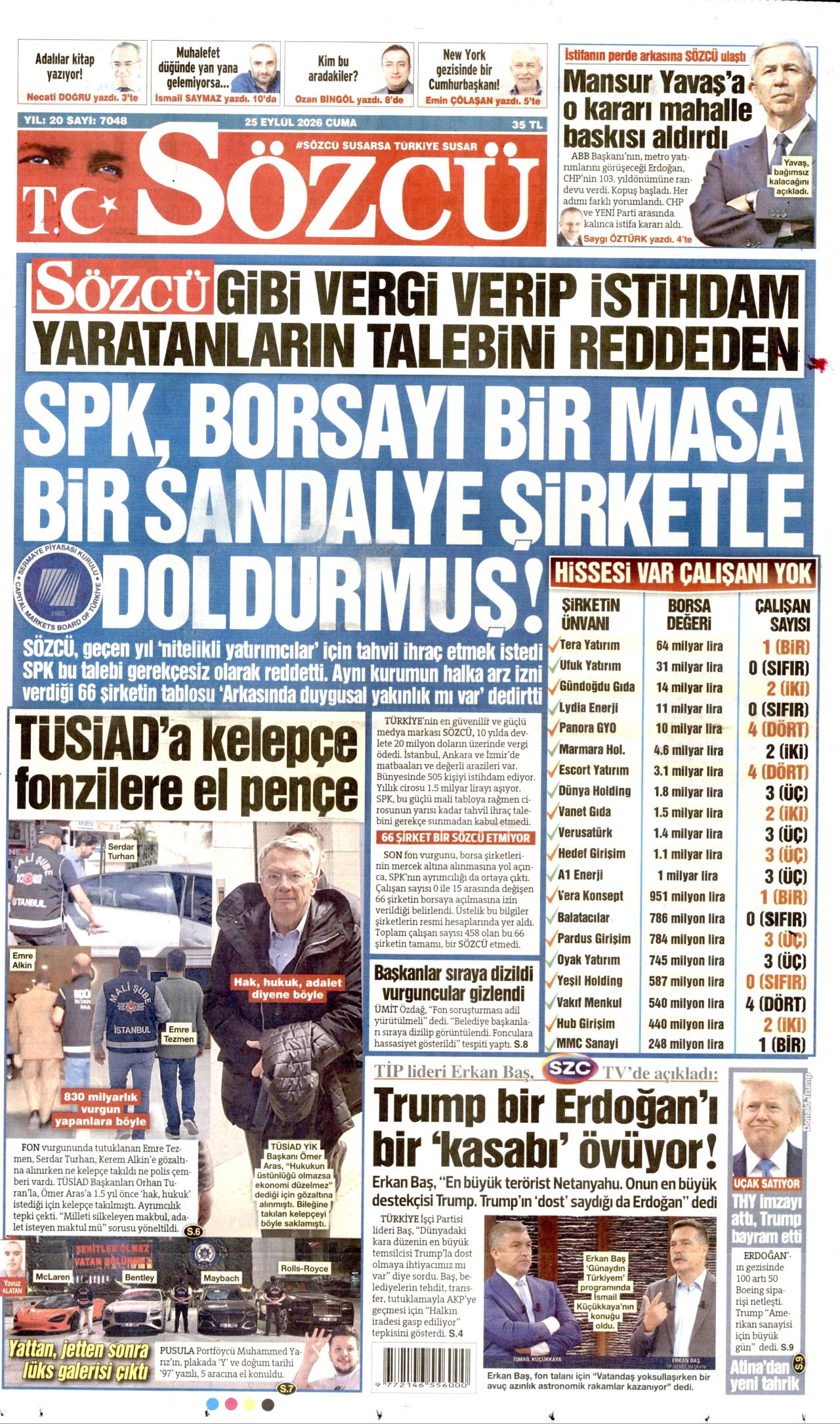 sozcu gazetesi