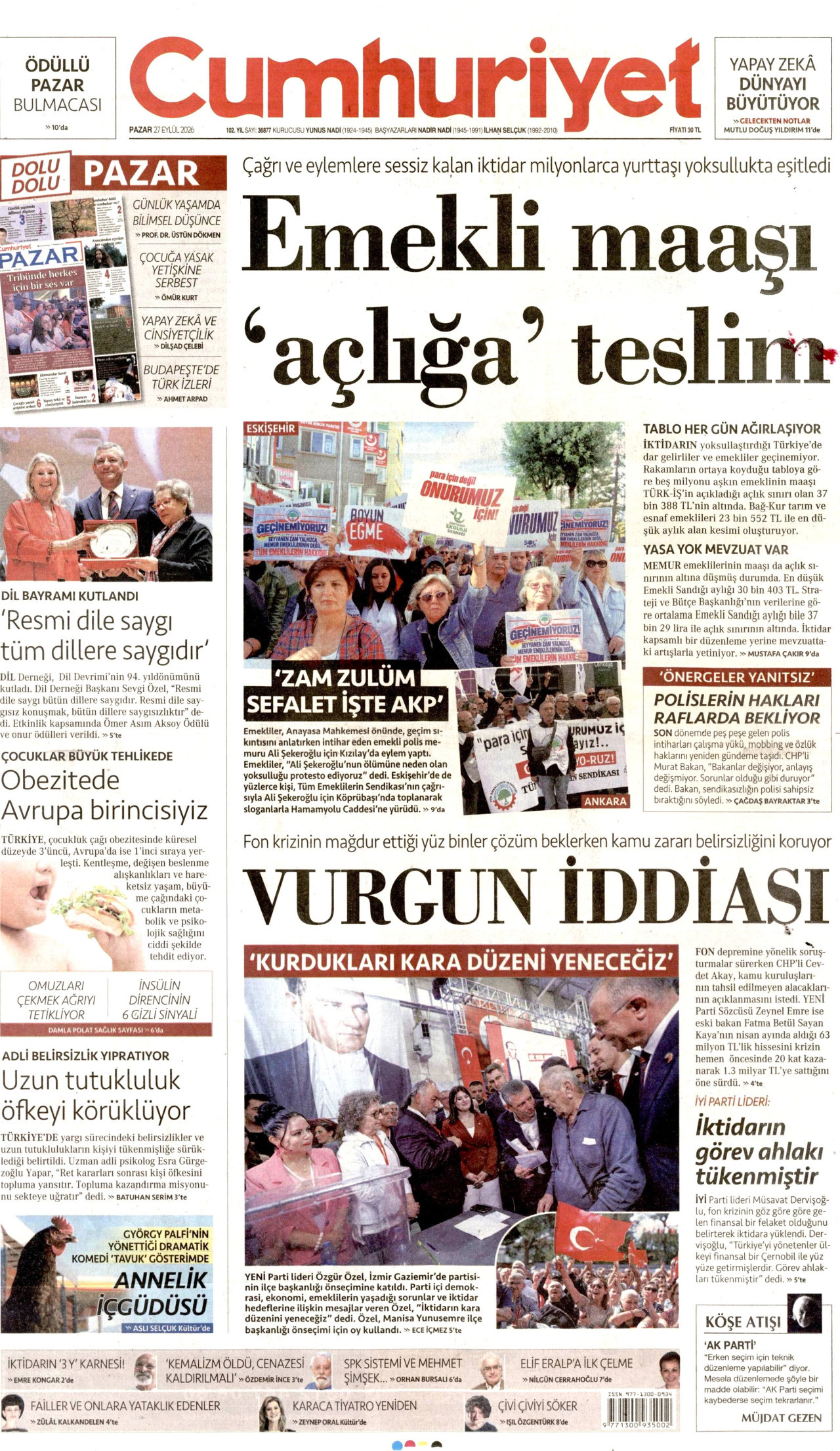 cumhuriyet gazetesi