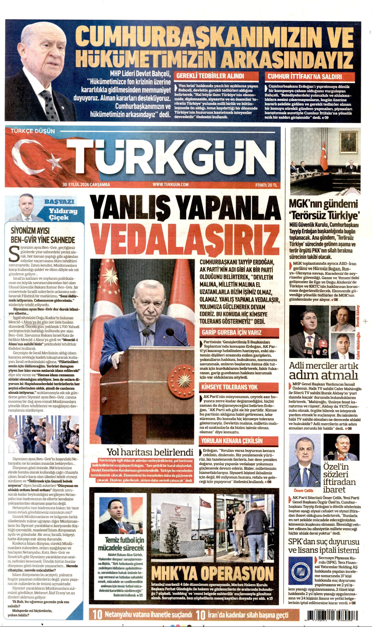 Türkgün Manşeti