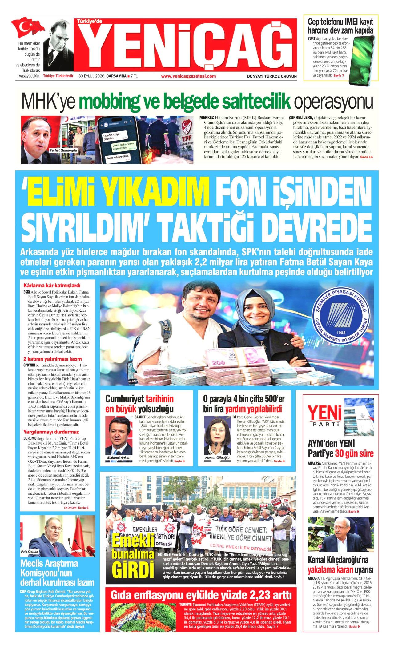 yenicag gazetesi