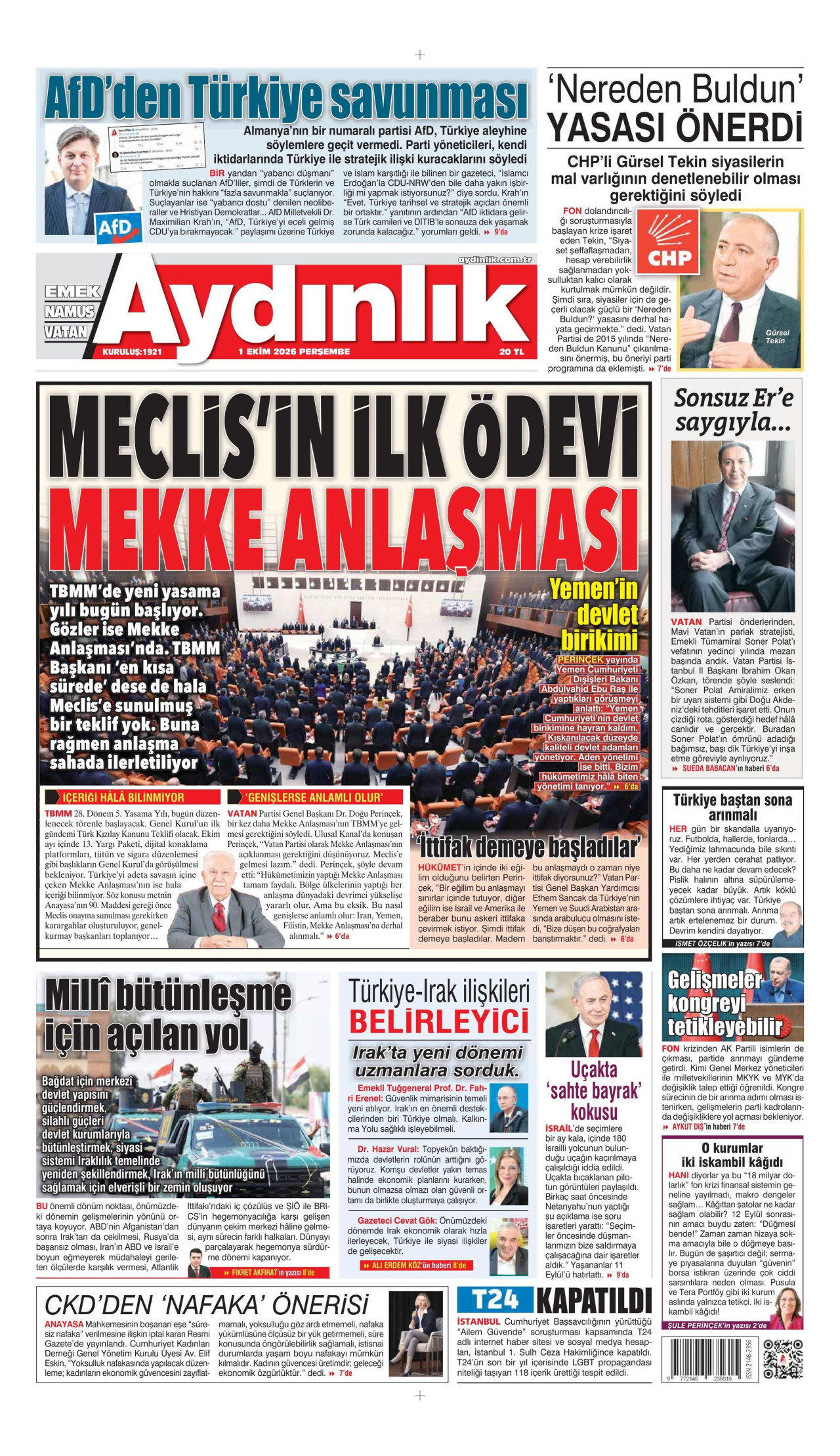 aydinlik-gazetesi gazetesi