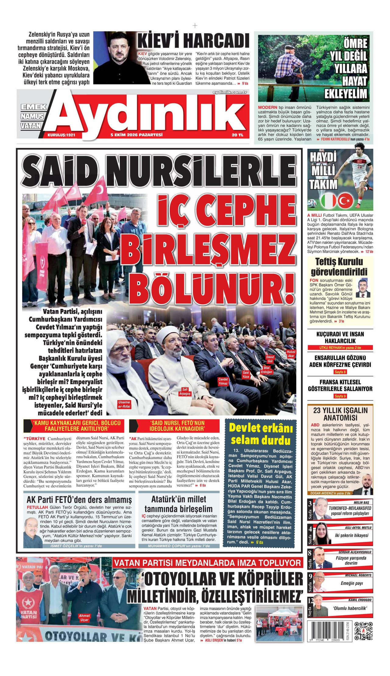 aydinlik-gazetesi gazetesi
