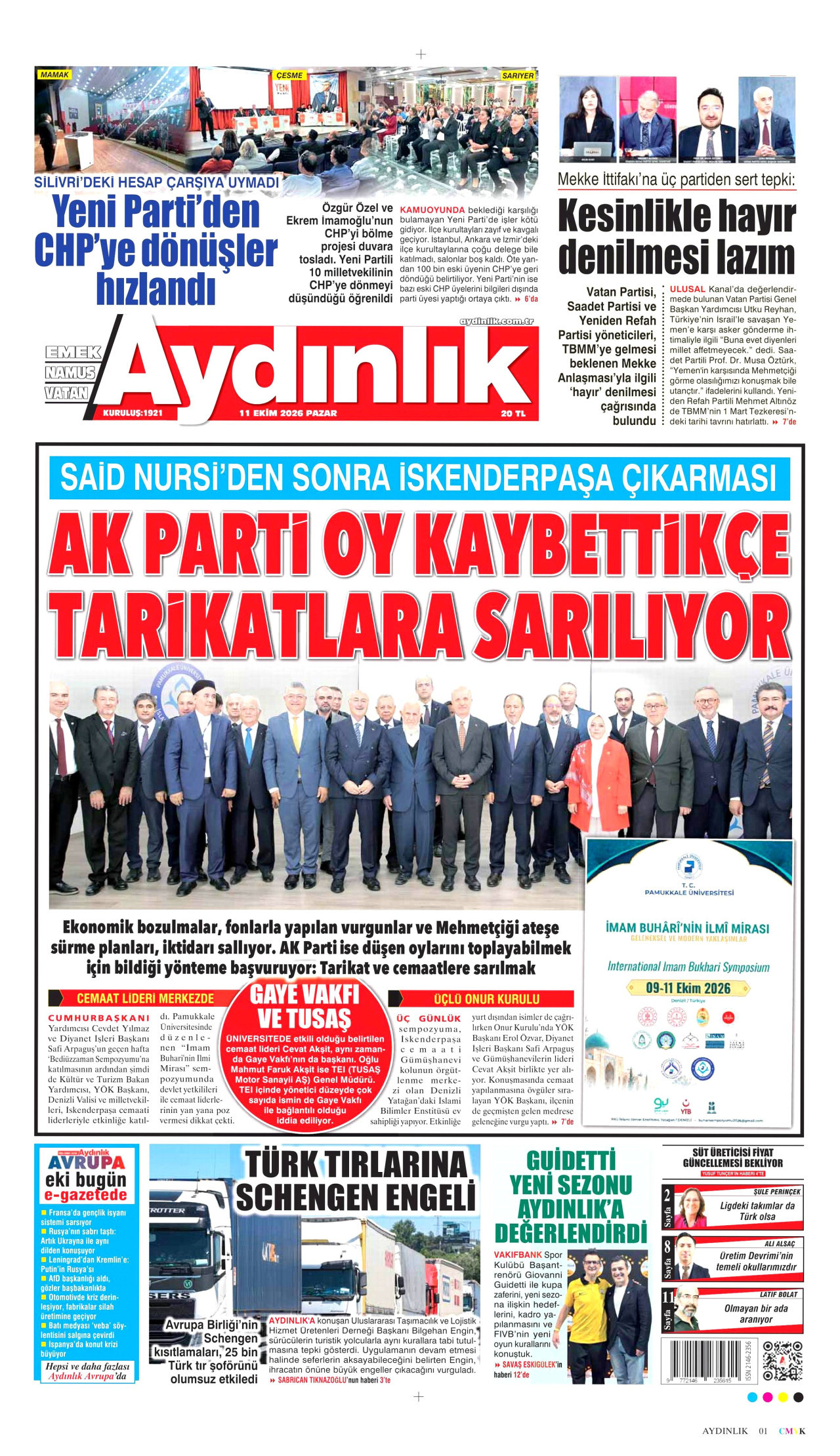 Aydınlık Manşeti