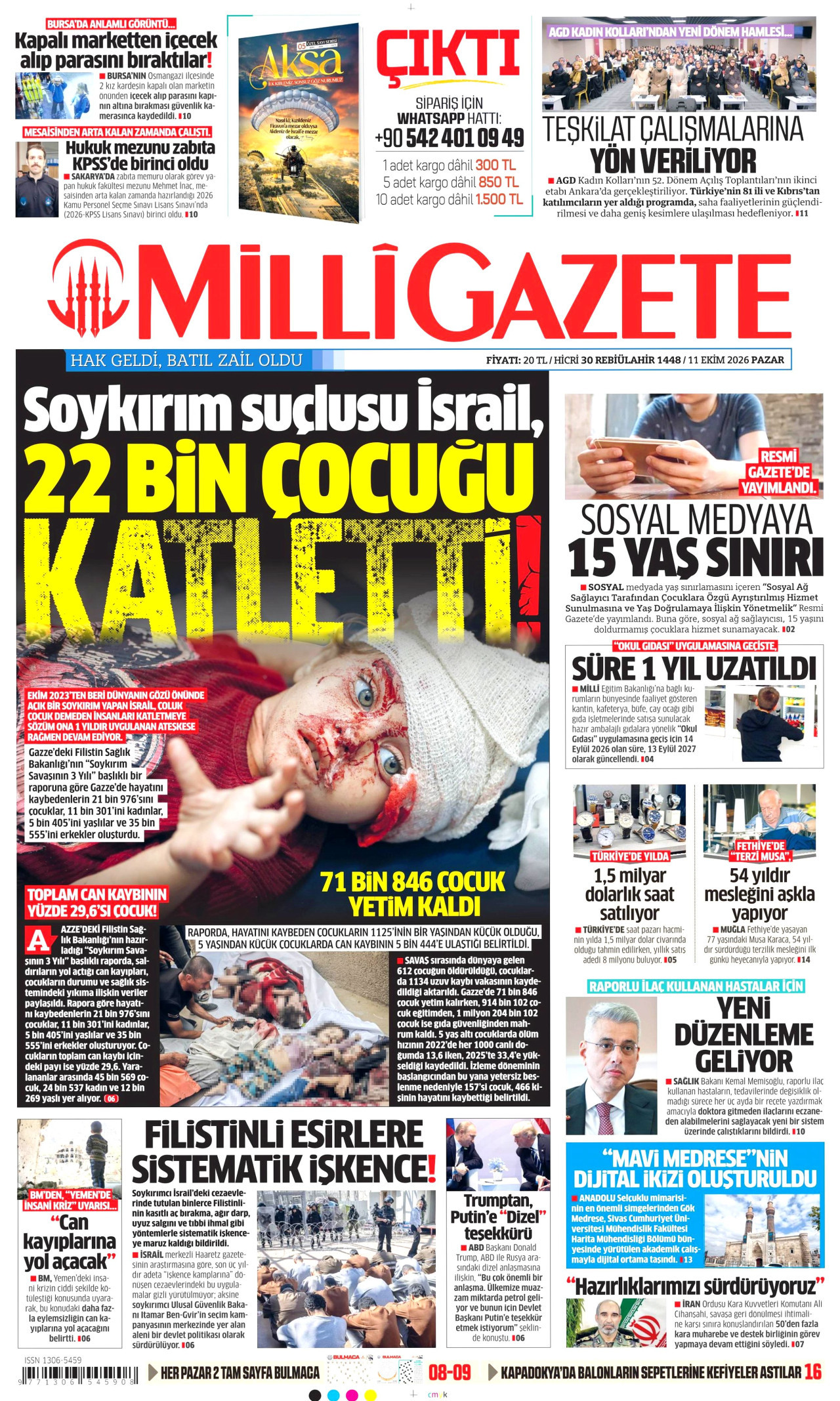 Milli Gazete Manşeti