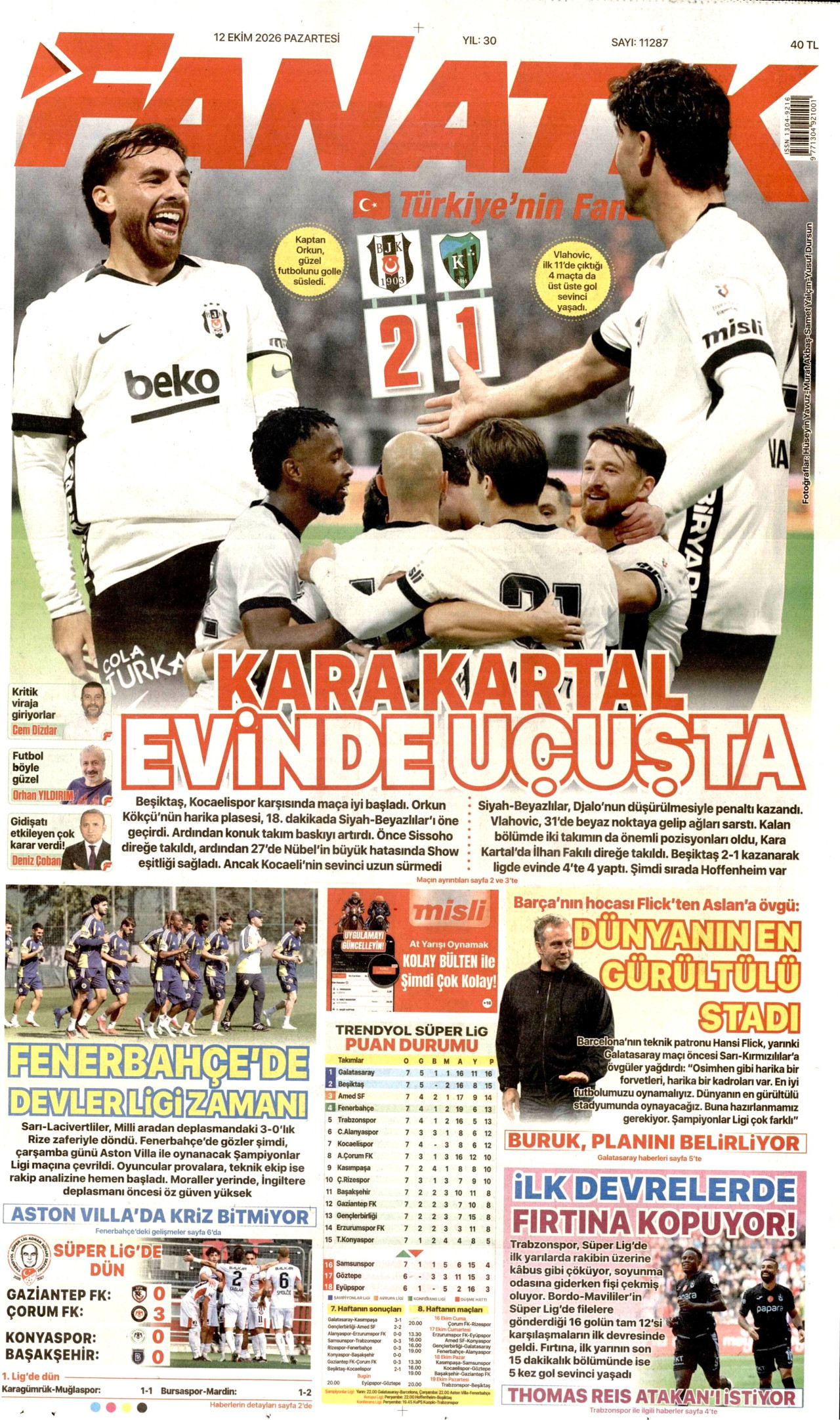 Fanatik Manşeti